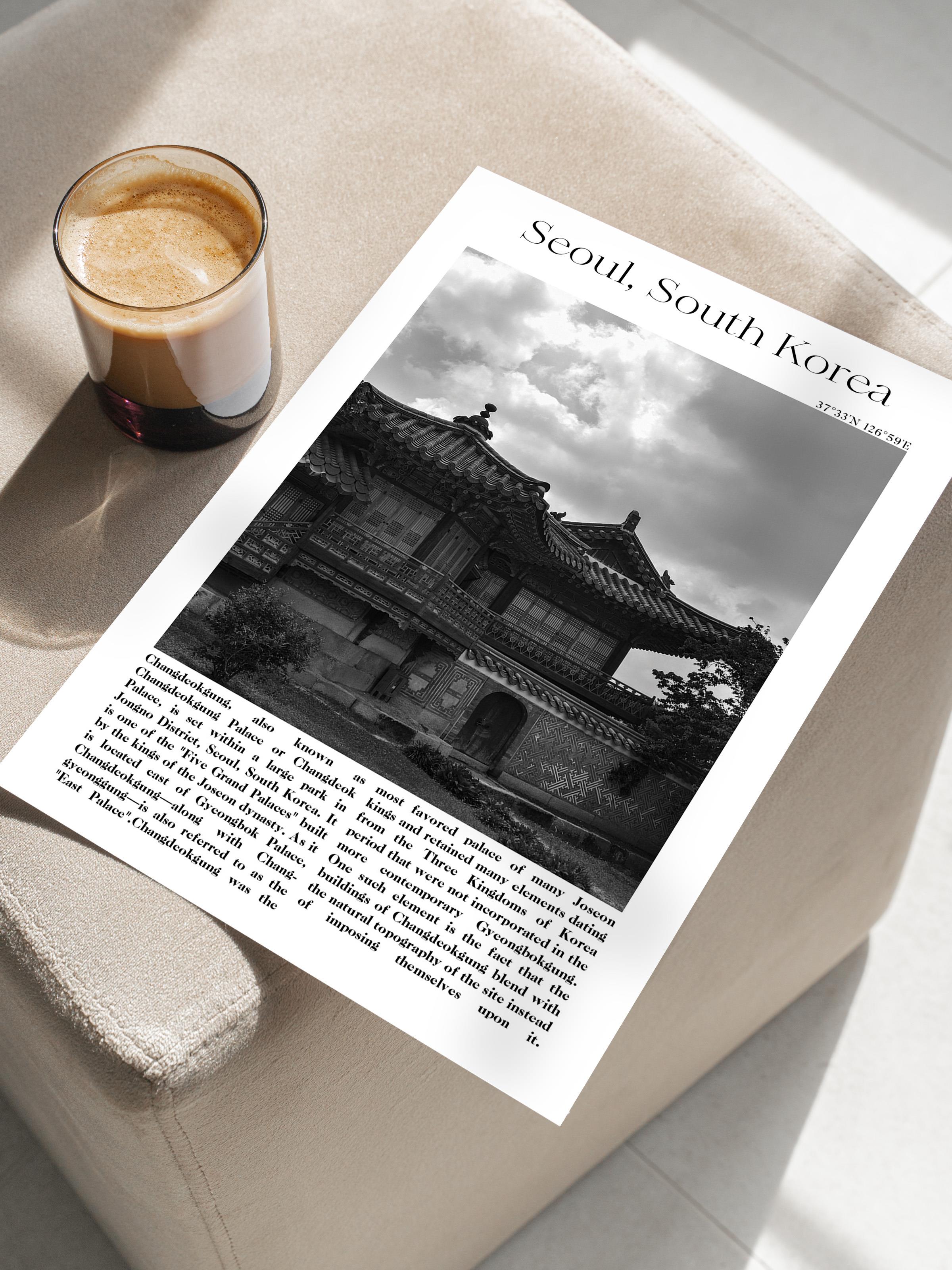 Seul - Güney Kore, Şehir Temalı Poster, Çerçevesiz Duvar Posteri, NO:30039