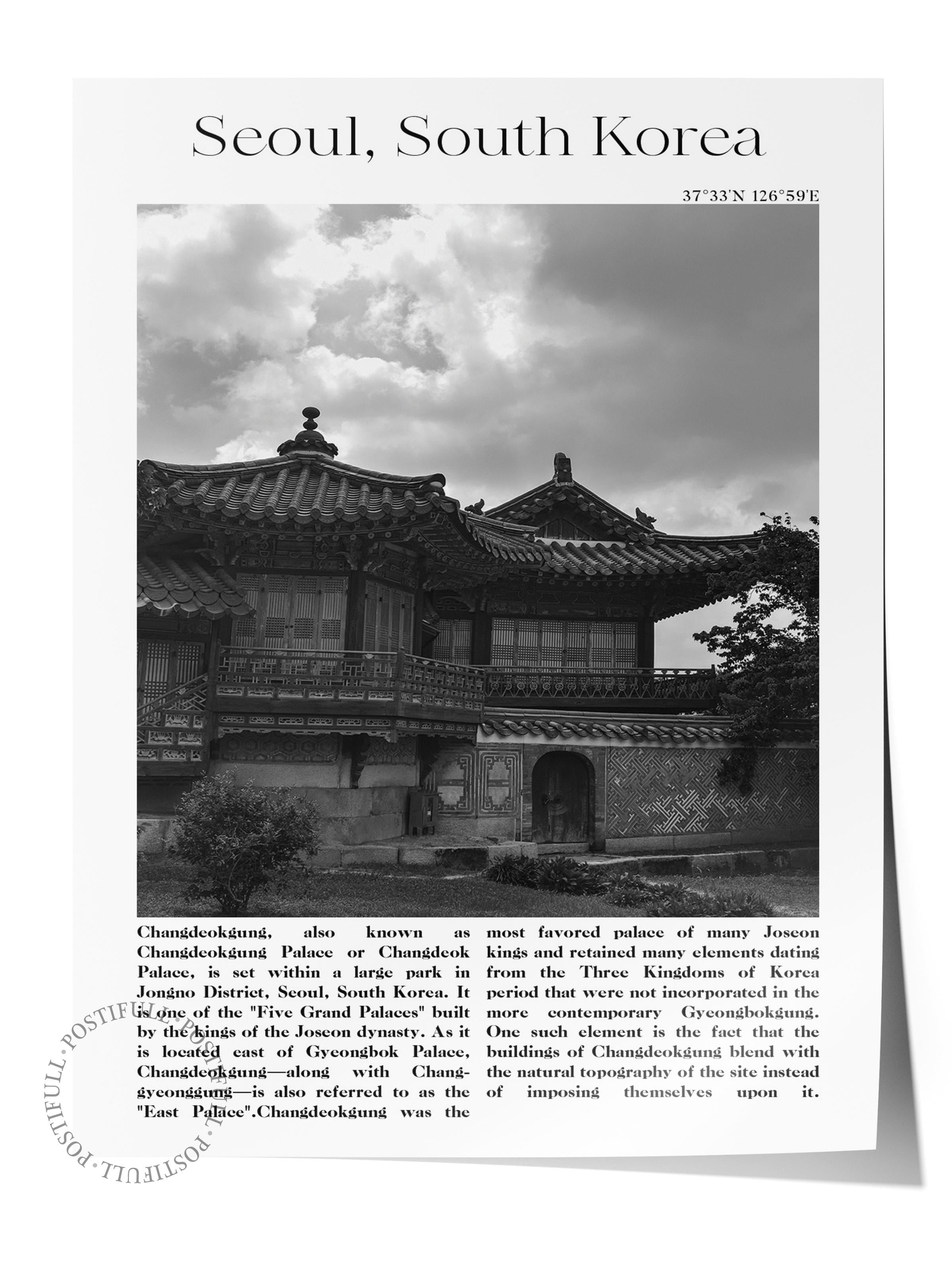 Seul - Güney Kore, Şehir Temalı Poster, Çerçevesiz Duvar Posteri, NO:30039