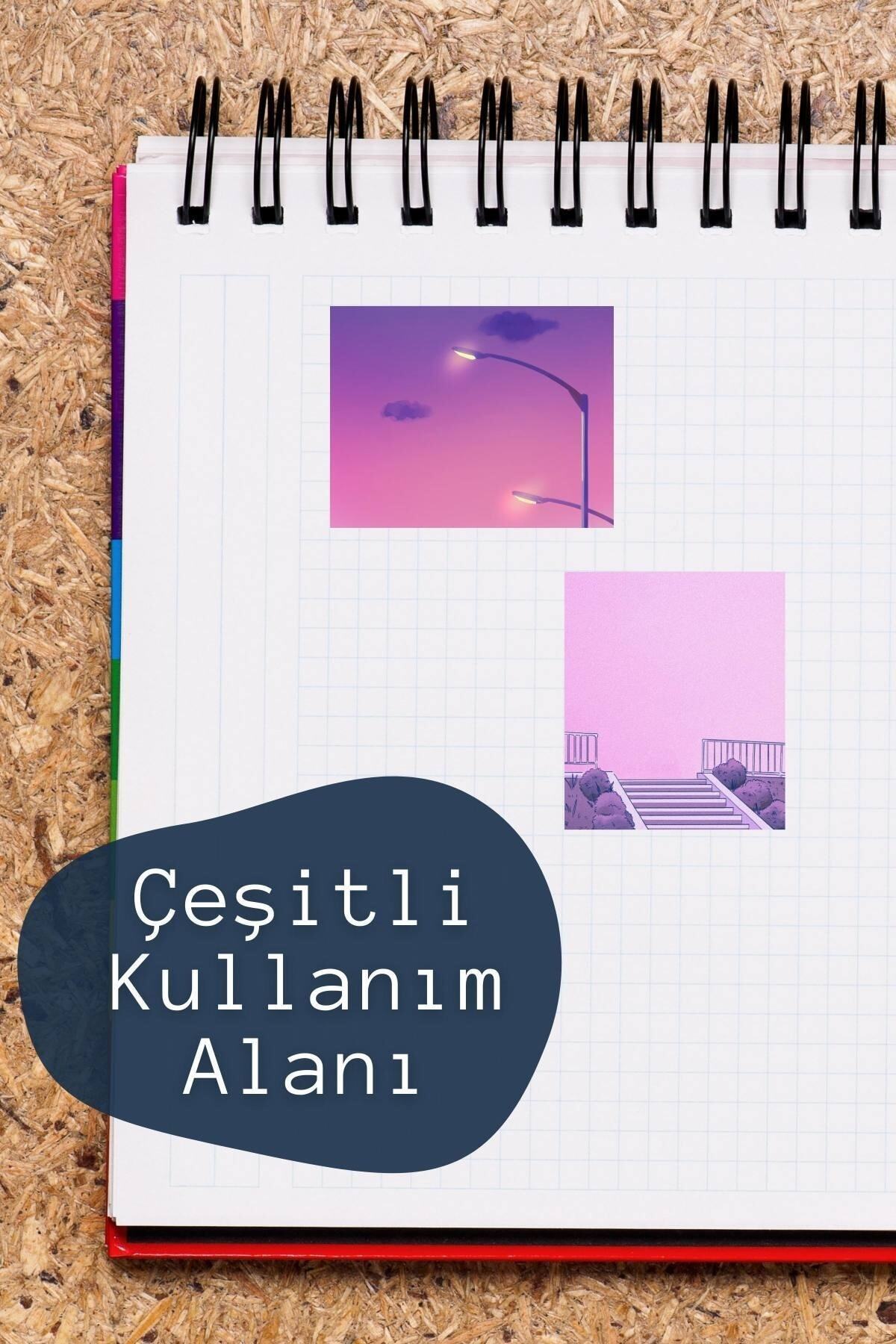 Seyahat Temalı Sticker Seti - 12 Adet Etiket Seti- Telefon, Tablet, Defter Laptop Uyumlu Etiket