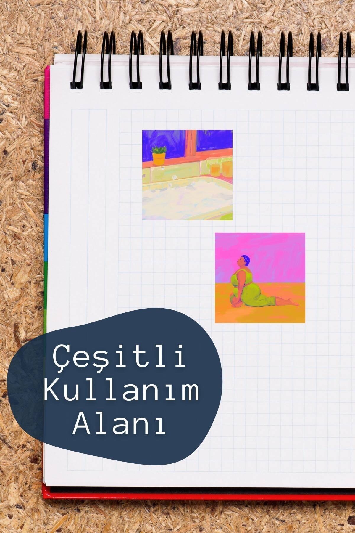 Seyahat Temalı Sticker Seti - 5 Adet Etiket Seti- Telefon, Tablet, Defter Laptop Uyumlu Etiket