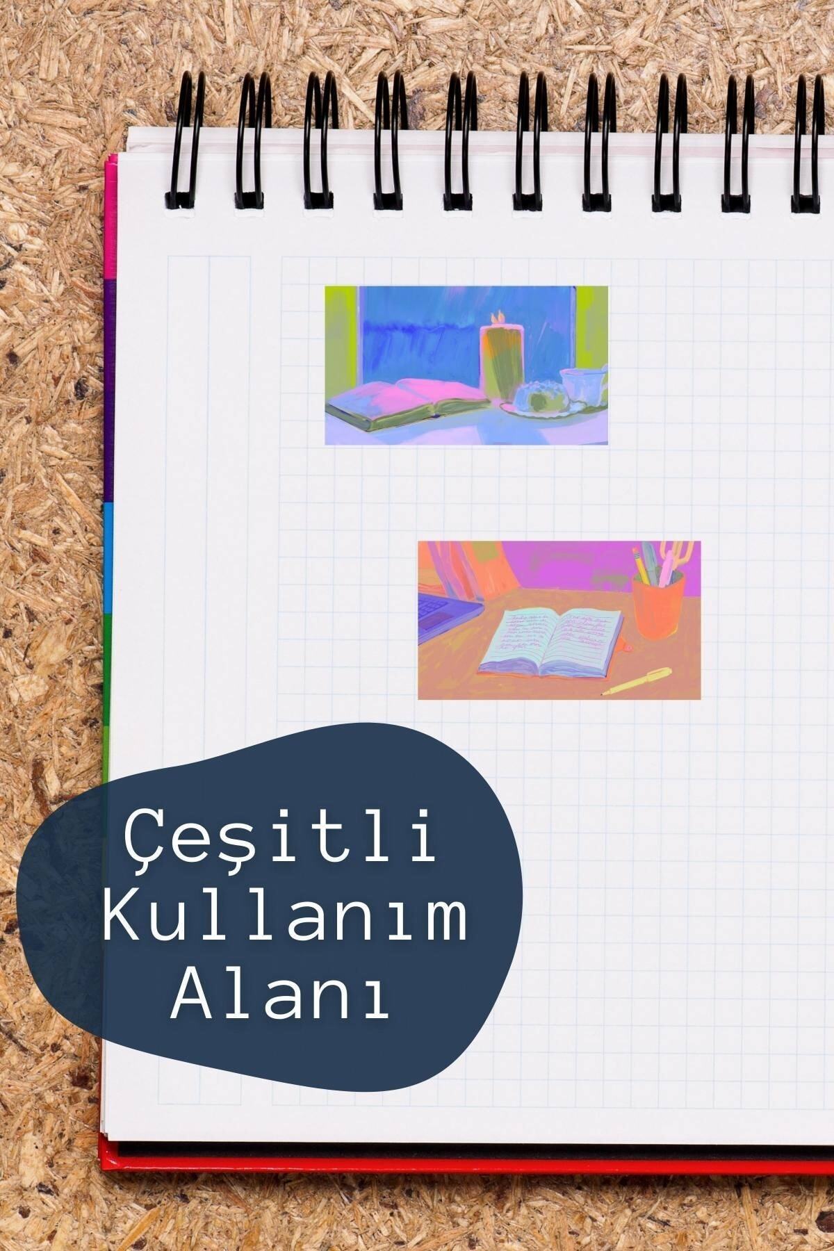 Seyahat Temalı Sticker Seti - 7 Adet Etiket Seti- Telefon, Tablet, Defter Laptop Uyumlu Etiket