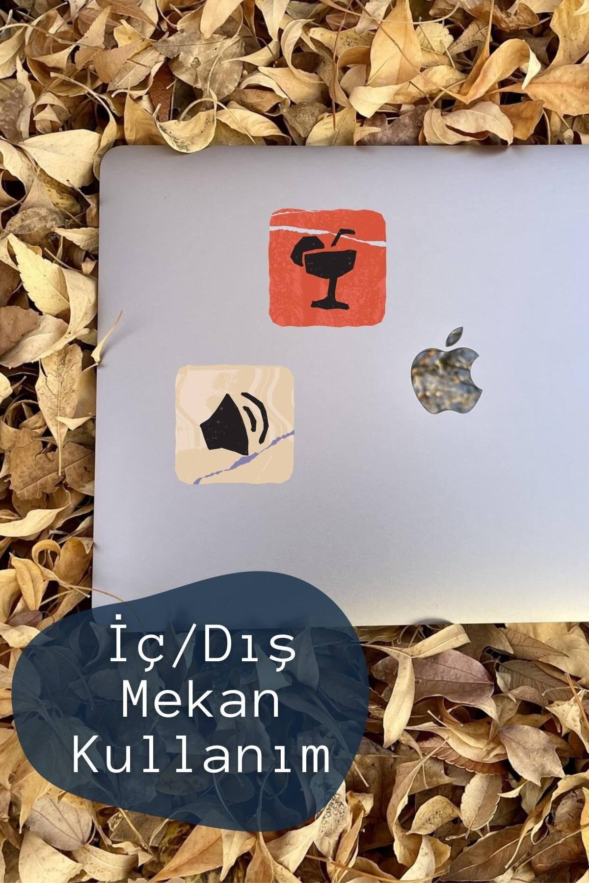 Seyahat Temalı Sticker Seti - 8 Adet Etiket Seti- Telefon, Tablet, Defter Laptop Uyumlu Etiket