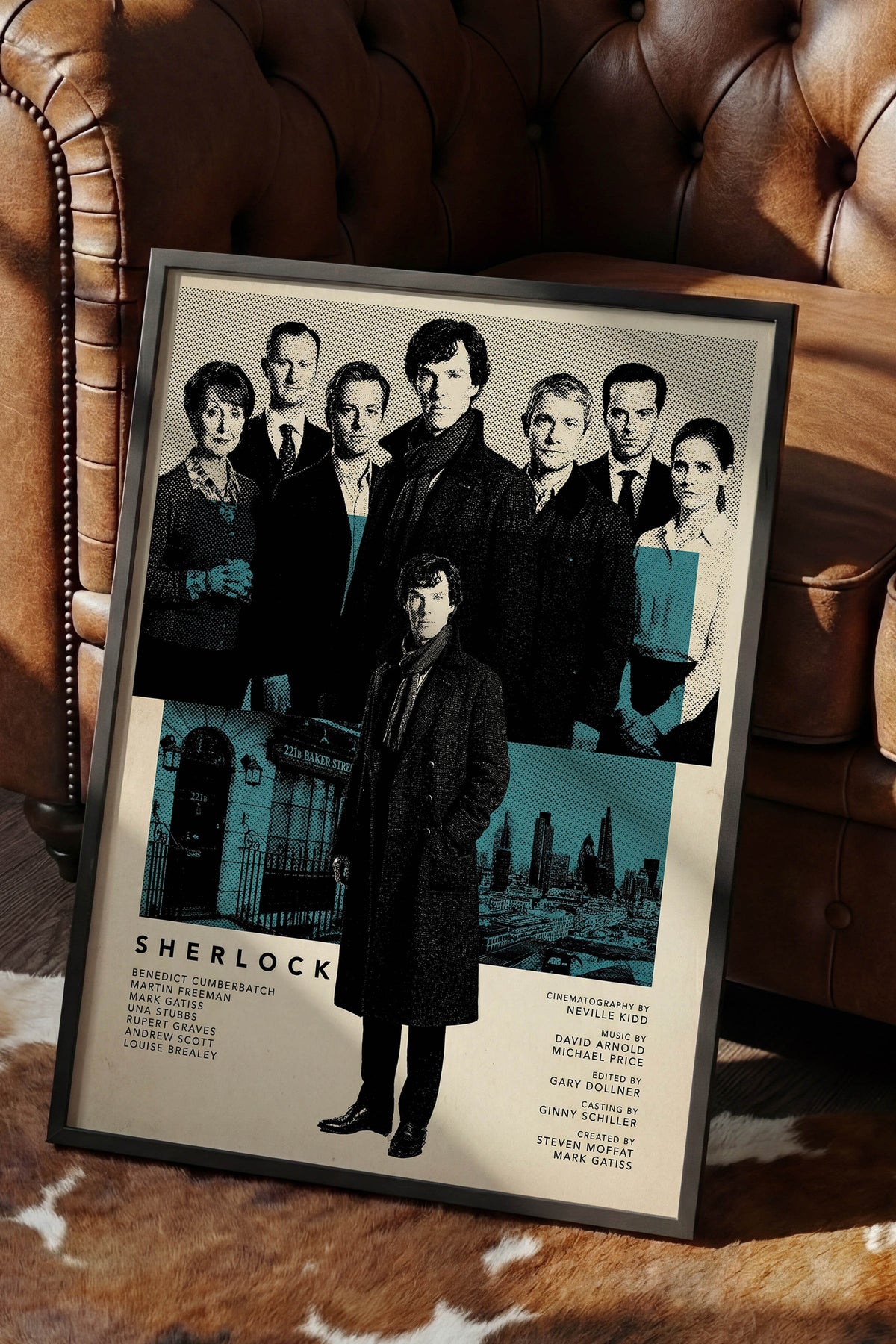 SHERLOCK Poster – Siyah Çerçeveli Tablo