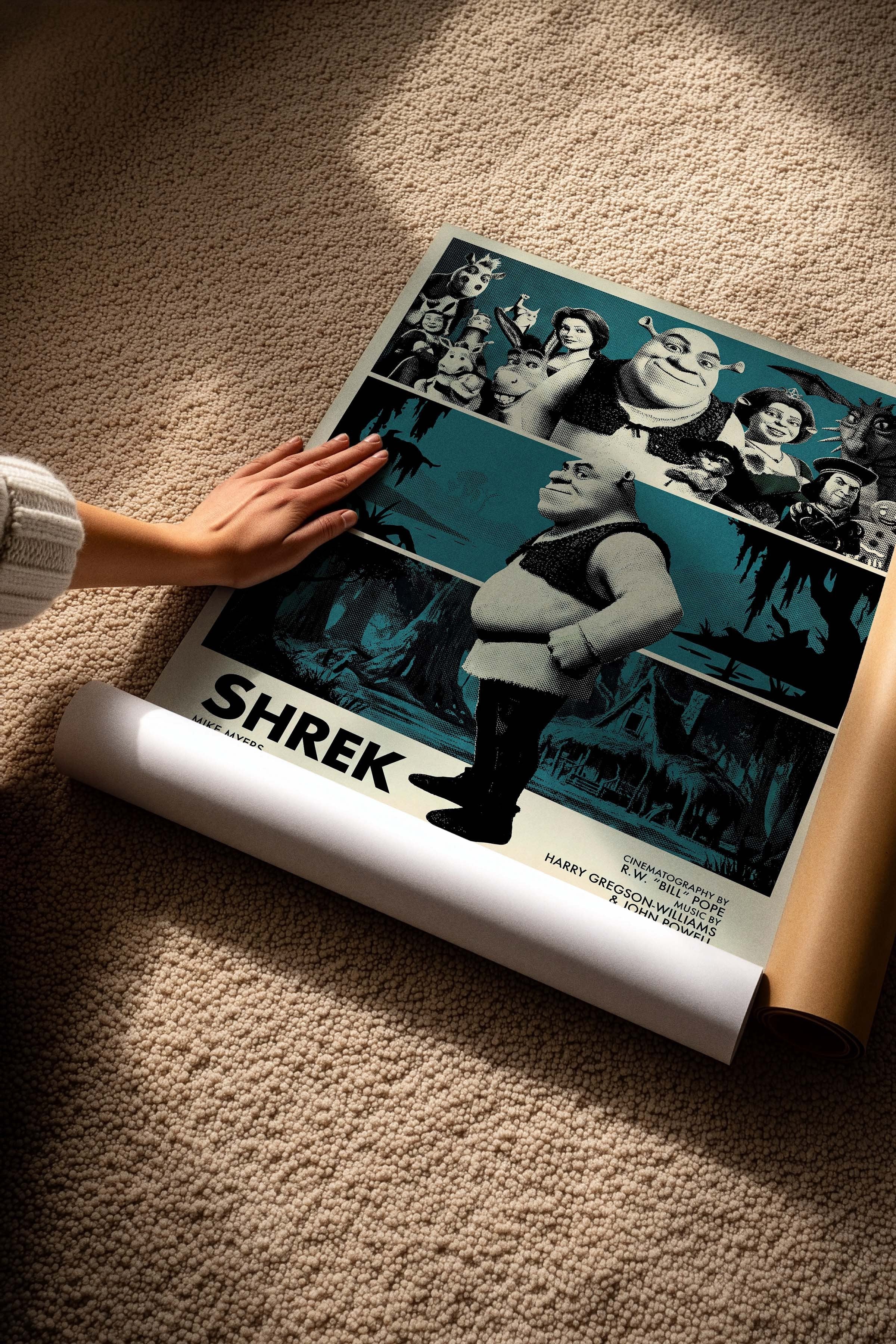 Shrek Posteri, Sinema ve Dizi Tablo Posterleri, Film Dizi Afişleri NO:112819