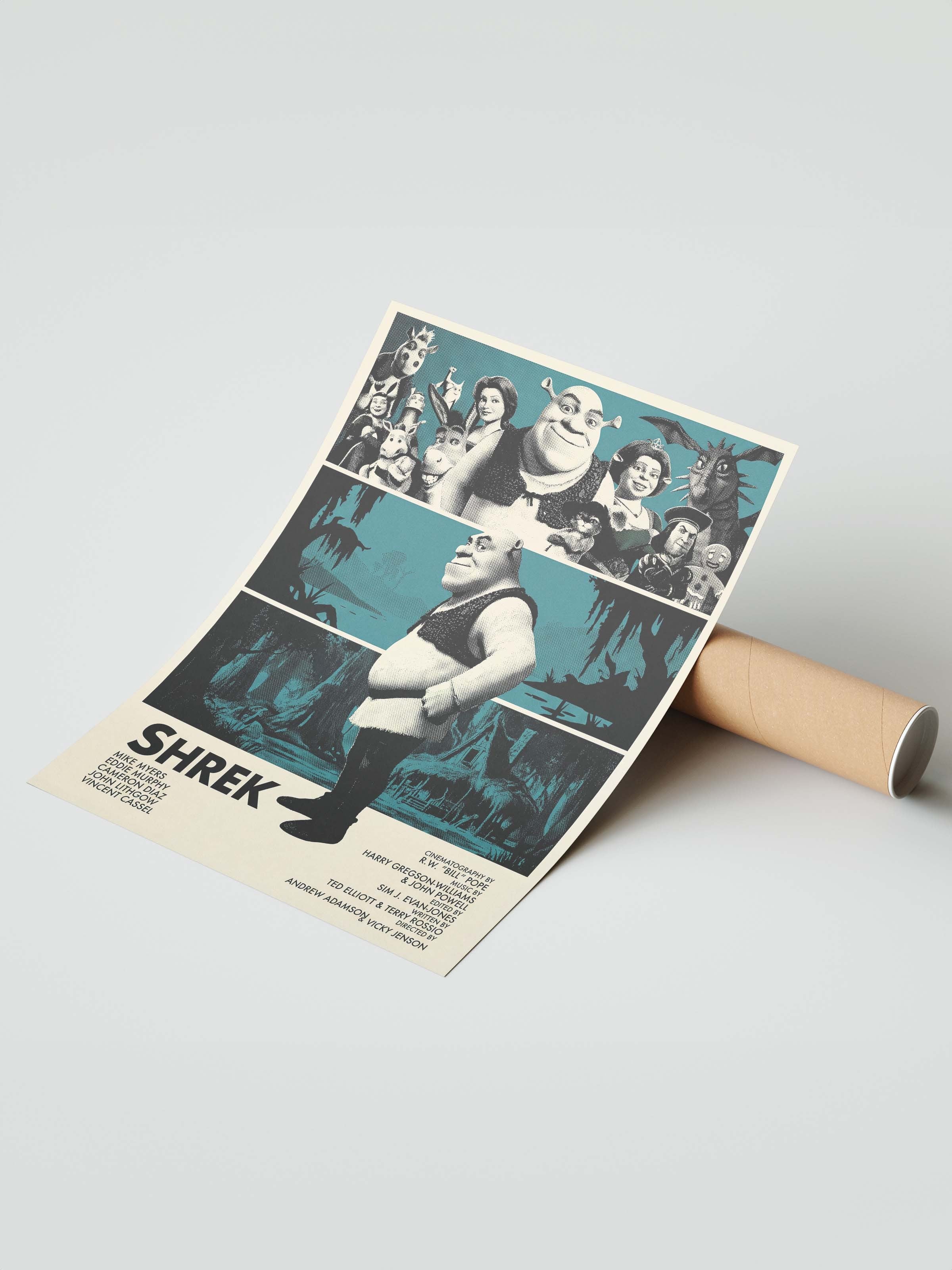 Shrek Posteri, Sinema ve Dizi Tablo Posterleri, Film Dizi Afişleri NO:112819