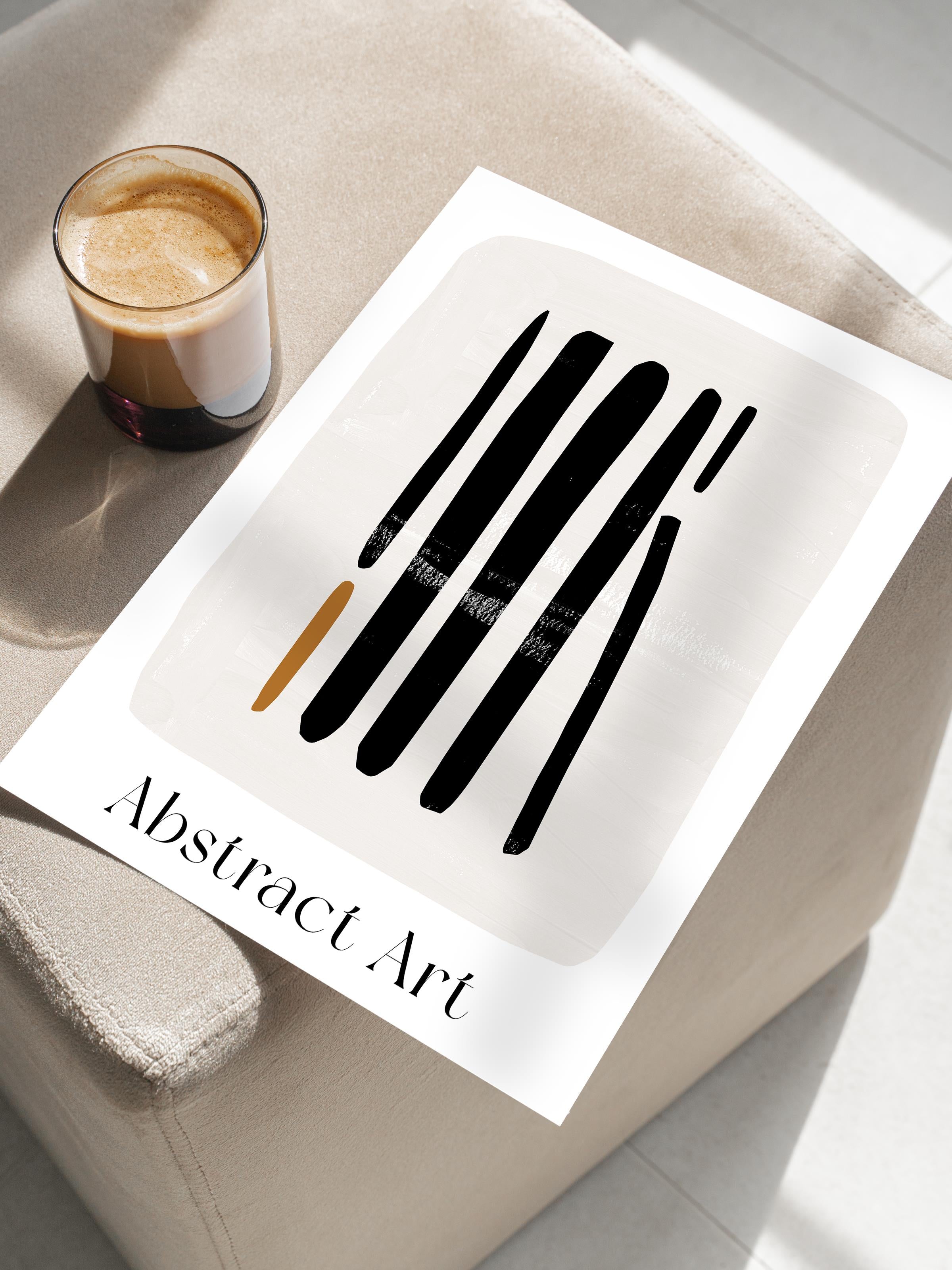 Siyah Beyaz Boho Duvar Dekoru, Çerçevesiz Poster, Çerçevesiz Duvar Tablosu - Fine Art Kağıt