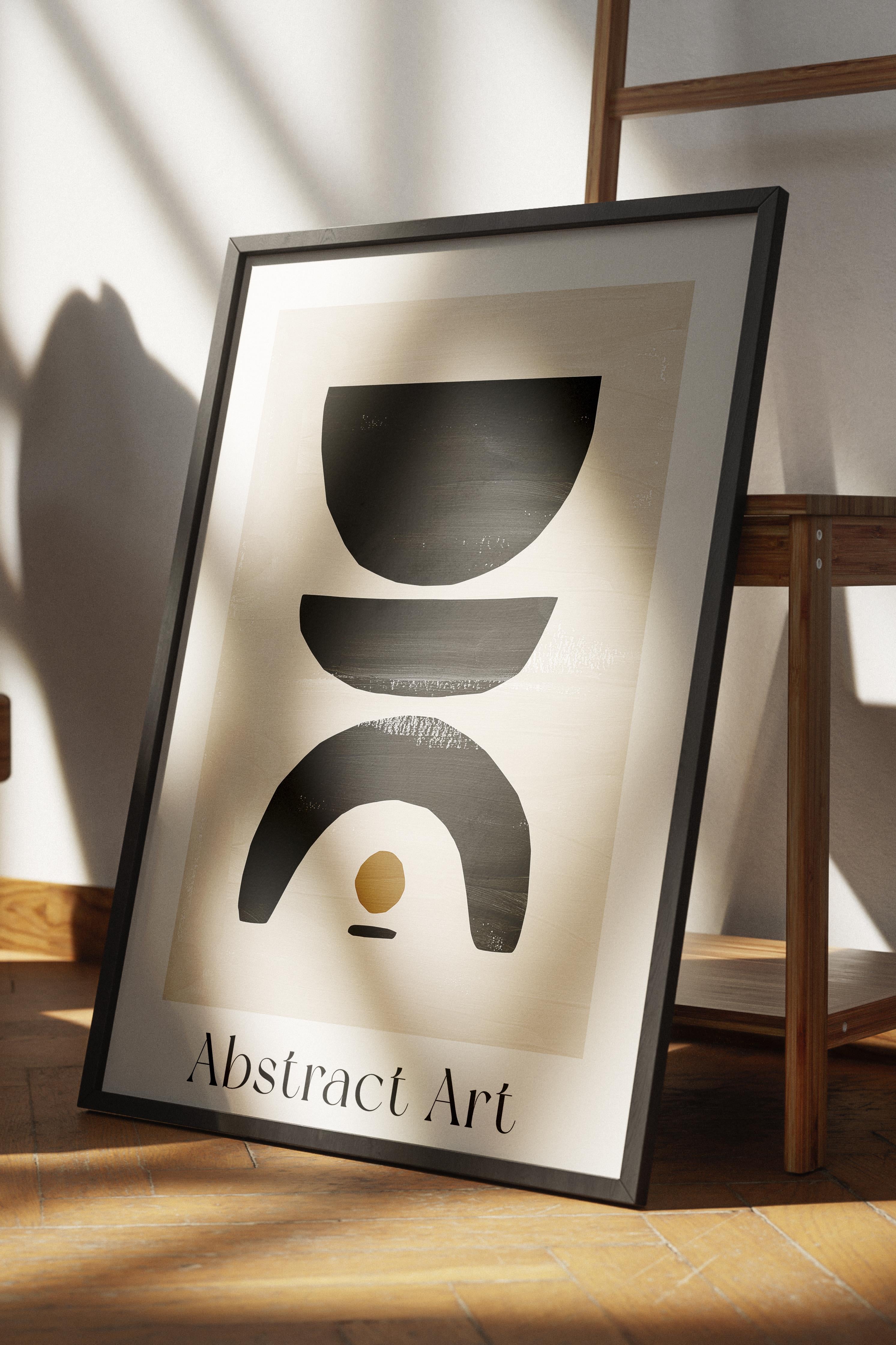 Siyah Beyaz Boho Duvar Dekoru, Çerçevesiz Poster, Çerçevesiz Duvar Tablosu - Fine Art Kağıt