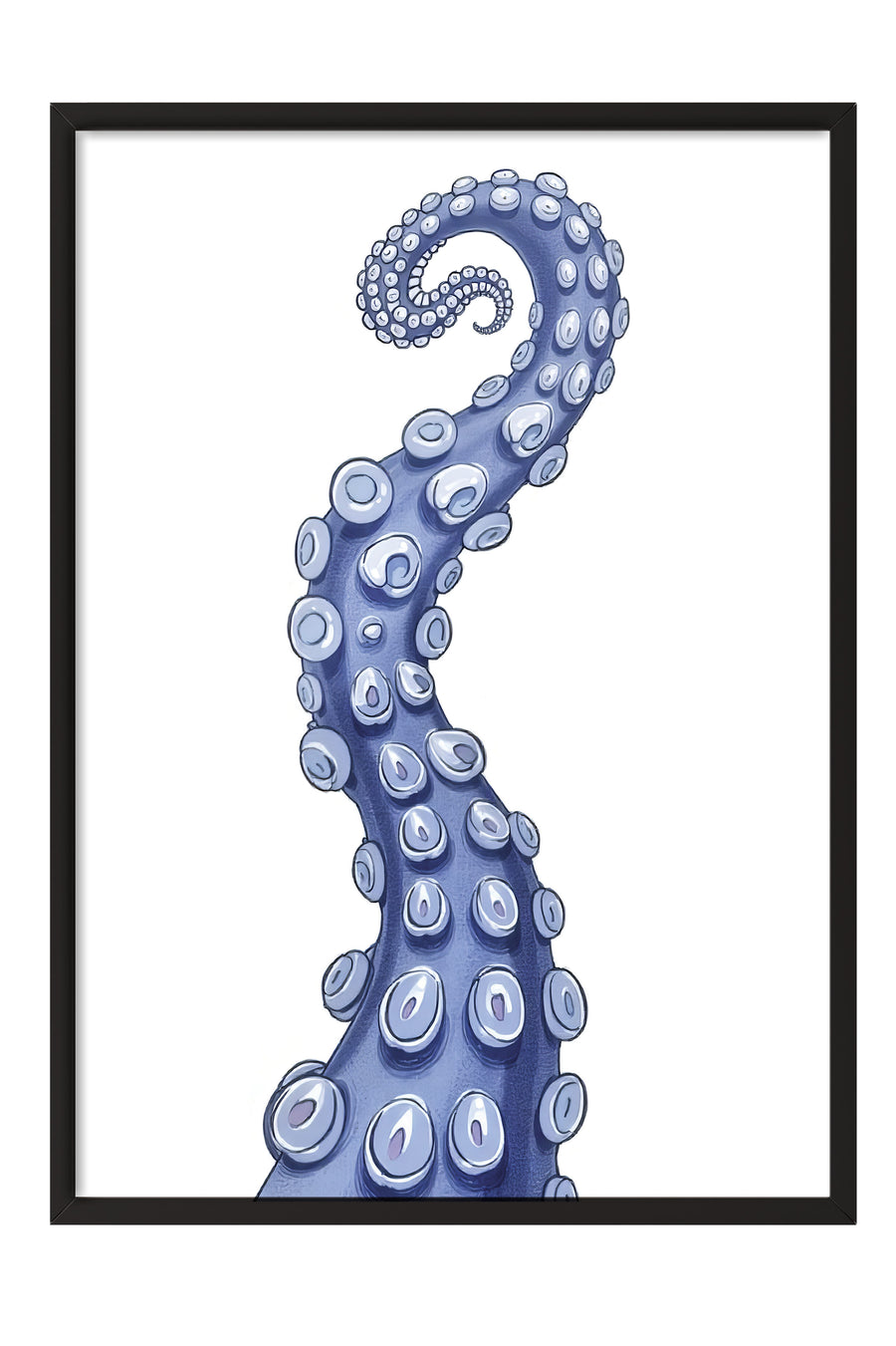 Ahtapotun Dokunaçları Poster Poster – Siyah Çerçeveli Tablo