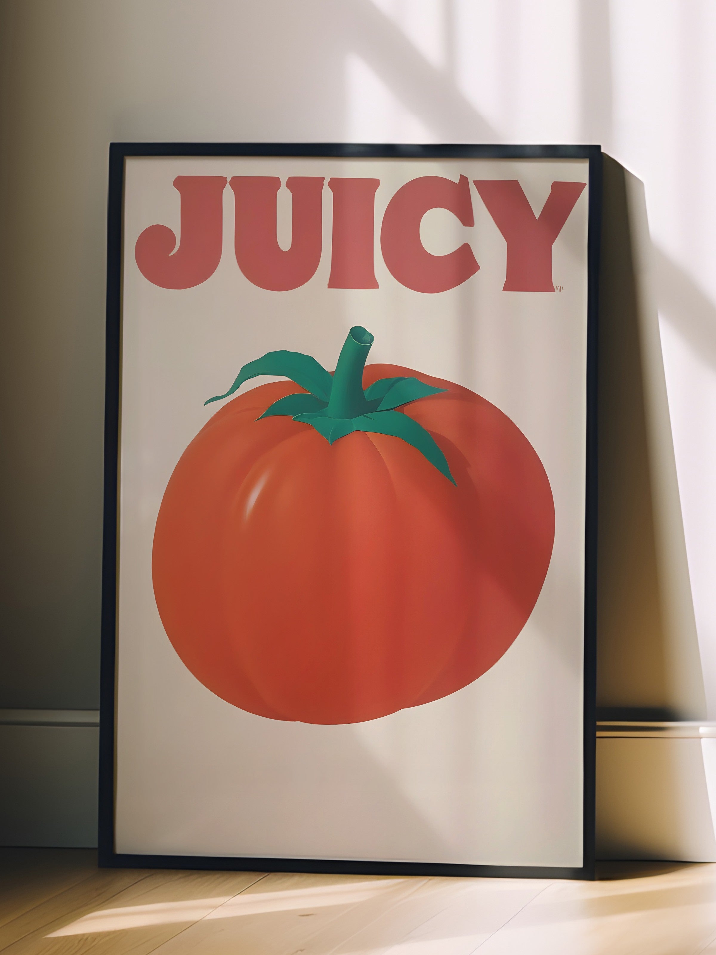 Siyah Çerçeveli Tablo, Juicy, Comfort Serisi Mutfak Duvar Tablosu, NO:109070