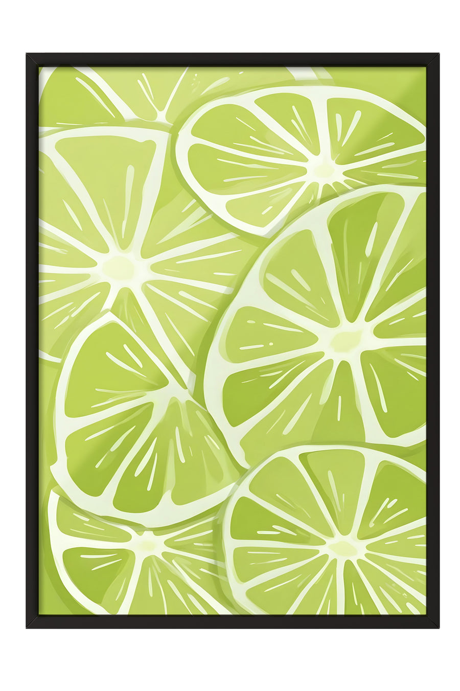 Limon Dilimleri Poster – Siyah Çerçeveli Tablo