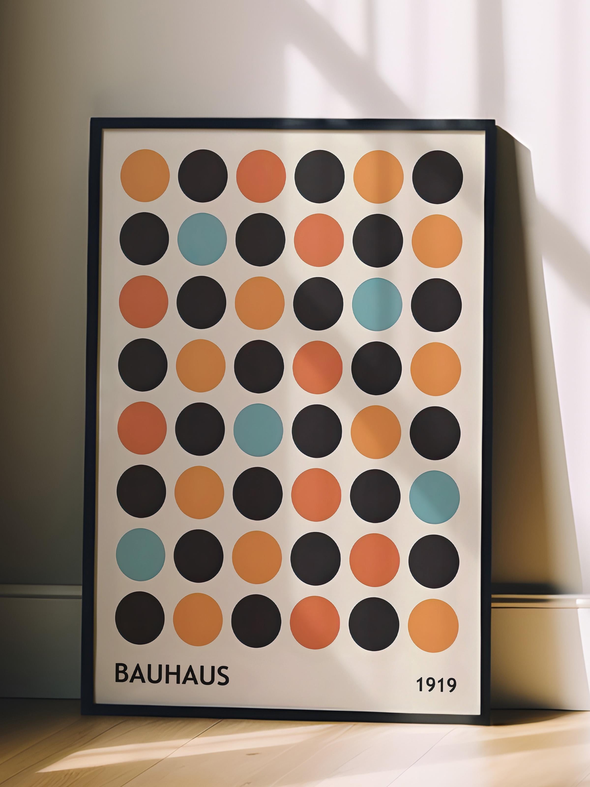 Siyah Çerçeveli Tablo, Poster ve Çerçeve Seti, Bauhaus 1919 Comfort Serisi NO:108614