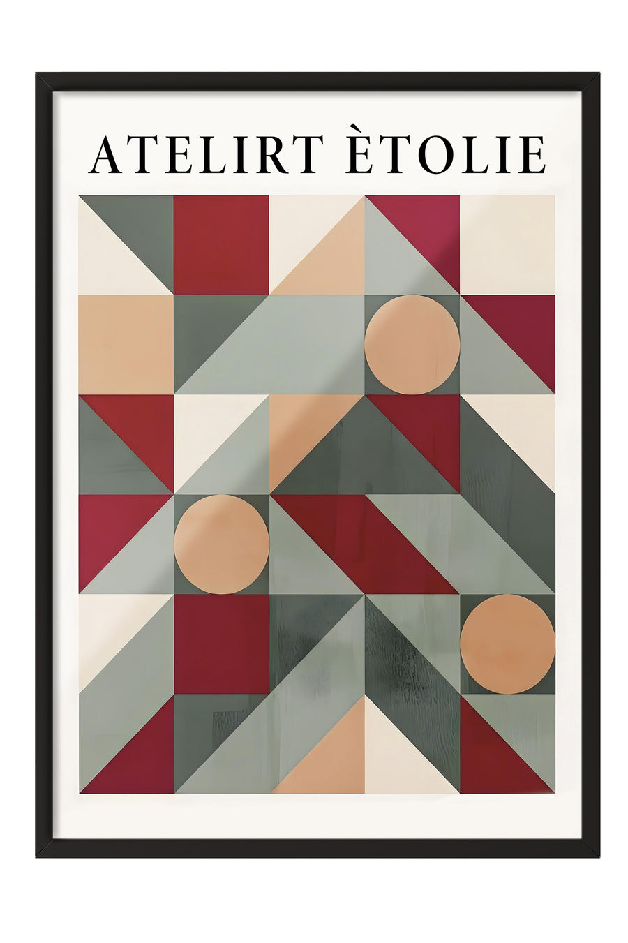 ATELIRT ÈTOLIE Yılbaşı Poster – Siyah Çerçeveli Tablo