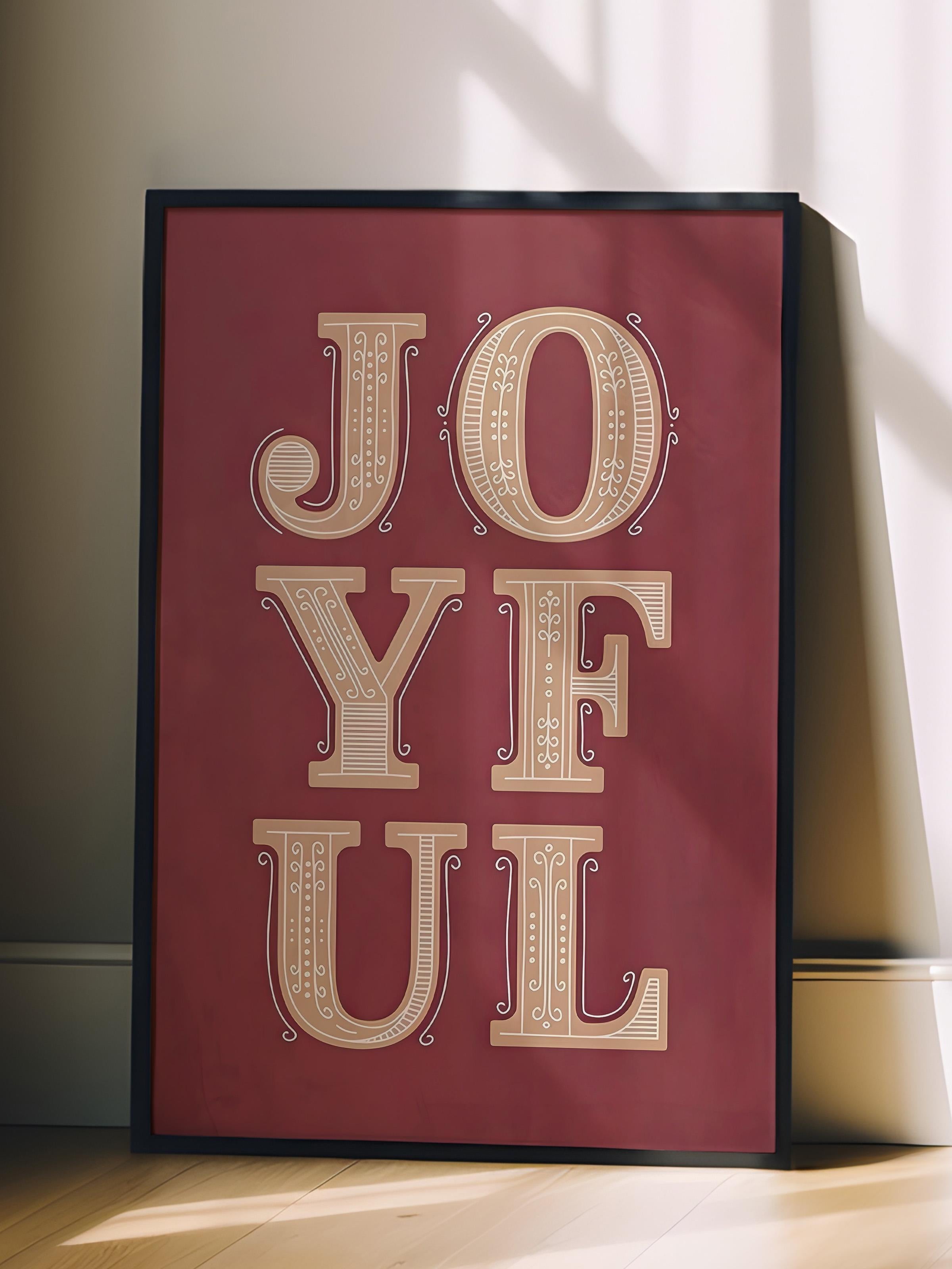 Siyah Çerçeveli Tablo, Çerçeveli Yılbaşı Poster, Yılbaşı Dekoru,Joyful Comfort Serisi NO:108645