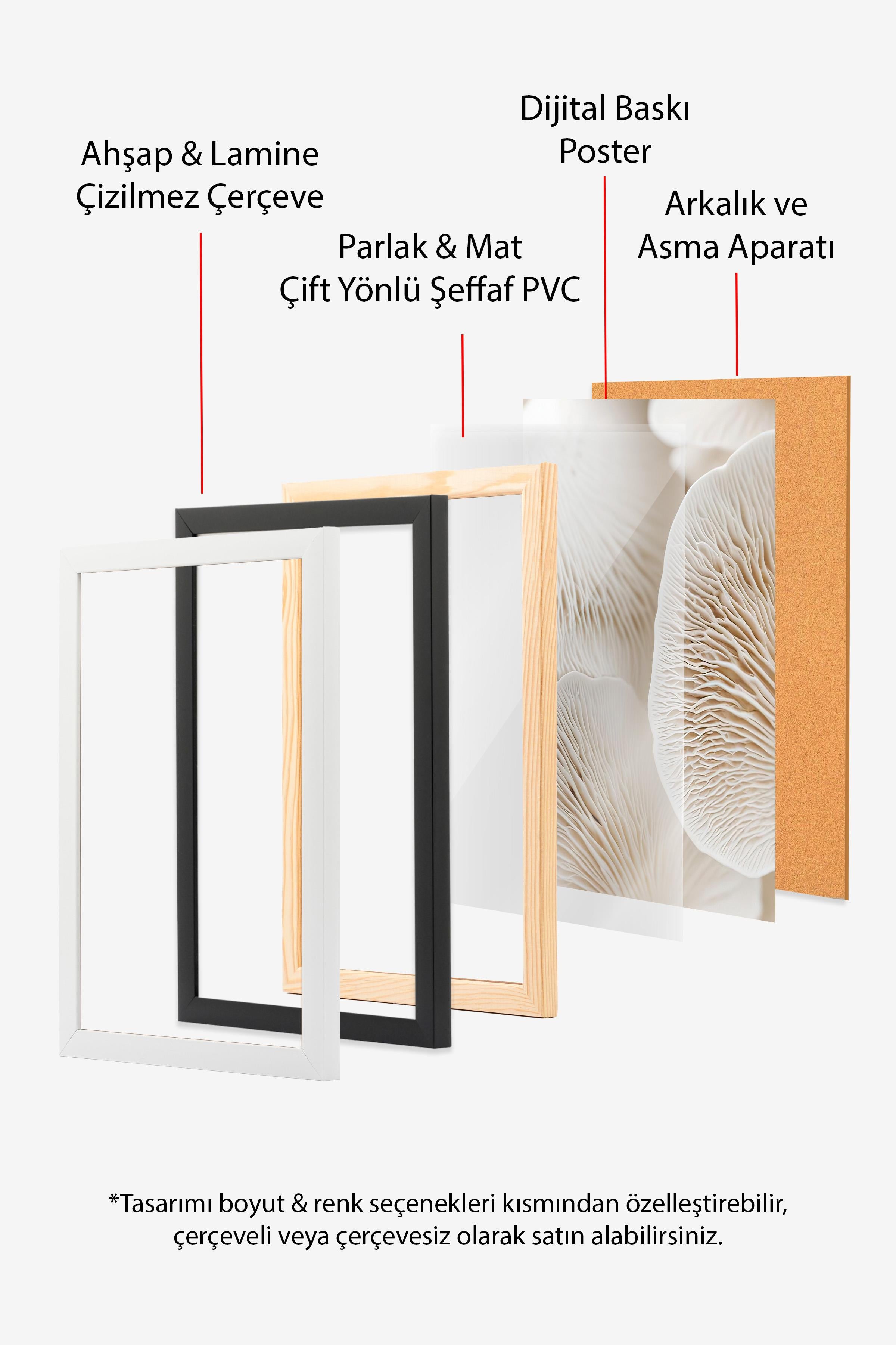 Siyah Çerçeveli Tablo, Poster ve Çerçeve Seti, Yılbaşı Comfort Serisi NO:108793