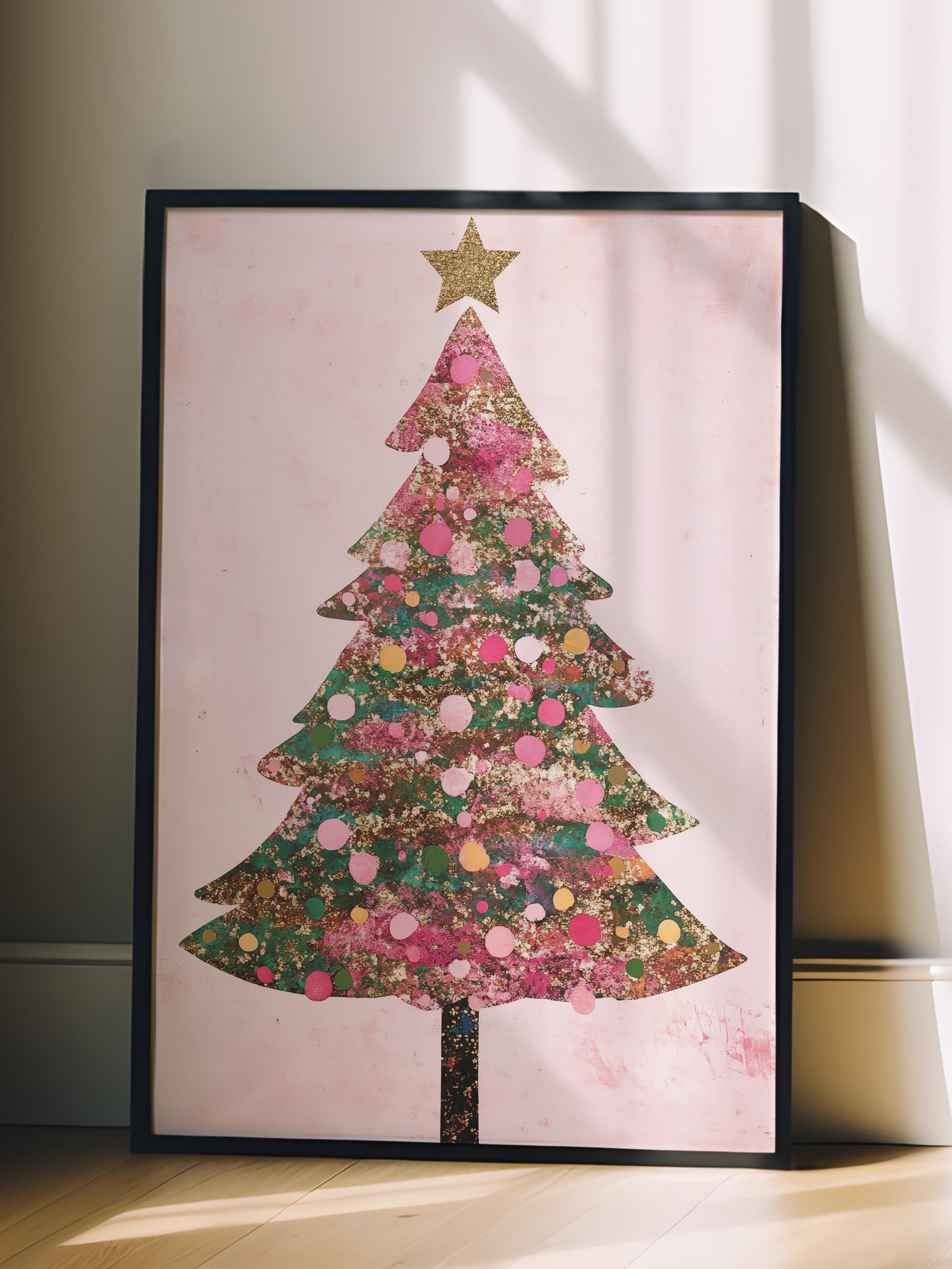 Siyah Çerçeveli Tablo, Poster ve Çerçeve Seti, Yılbaşı Comfort Serisi NO:108795