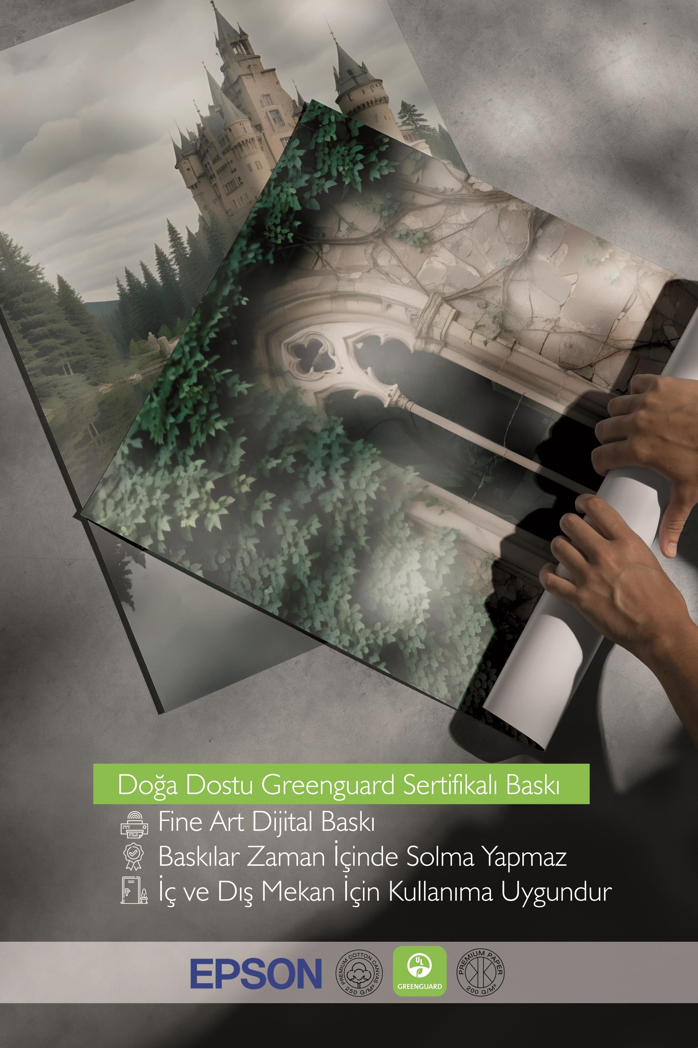 Siyah Çerçeveli Tablo Seti, Büyücü Okulu Duvar Tablosu, 3 Adet Poster Seti, No:300751