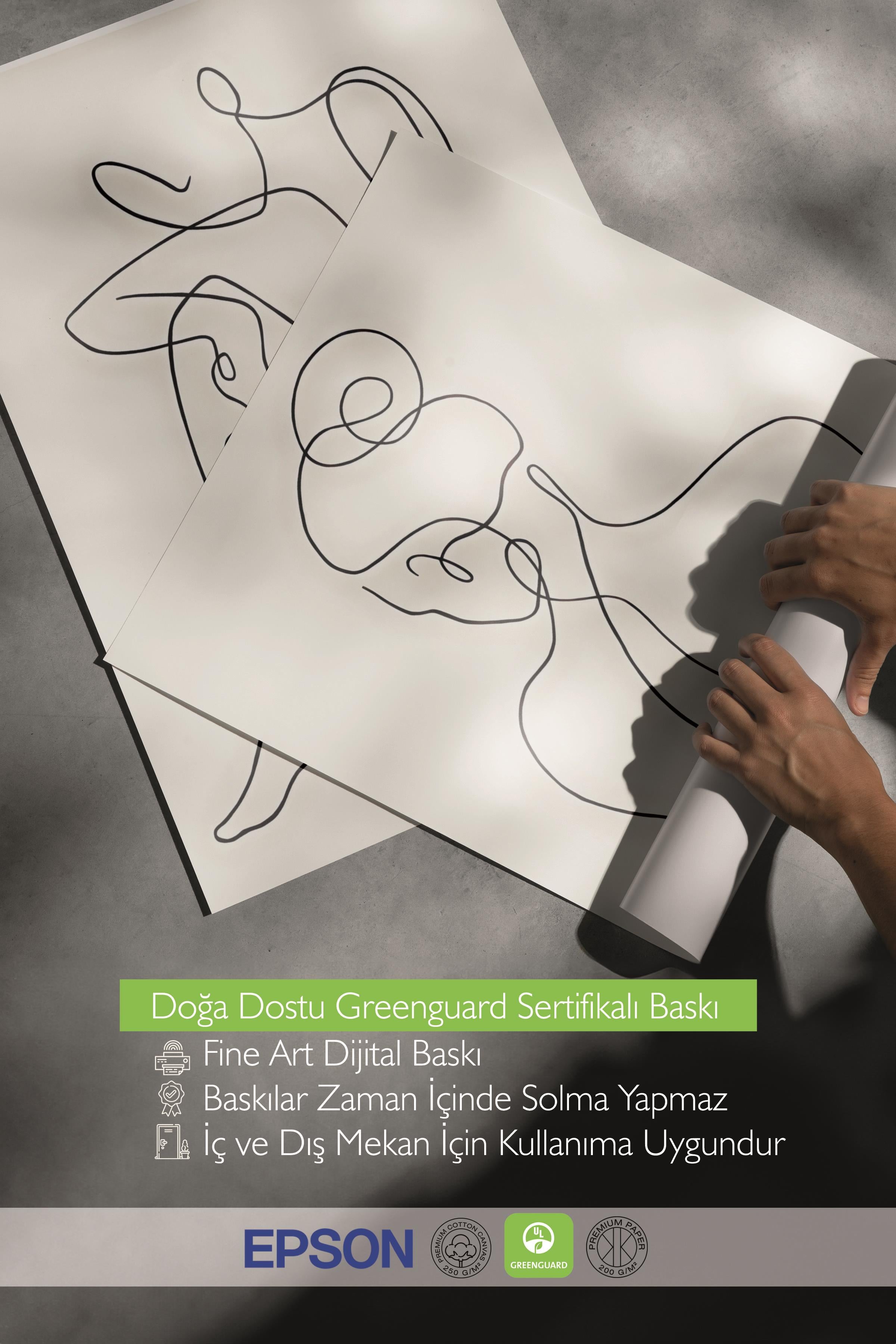 Siyah Çerçeveli Tablo Seti, El Çizimi Kadın Figür Duvar Tablosu, 3 Adet Poster Seti, No:300776