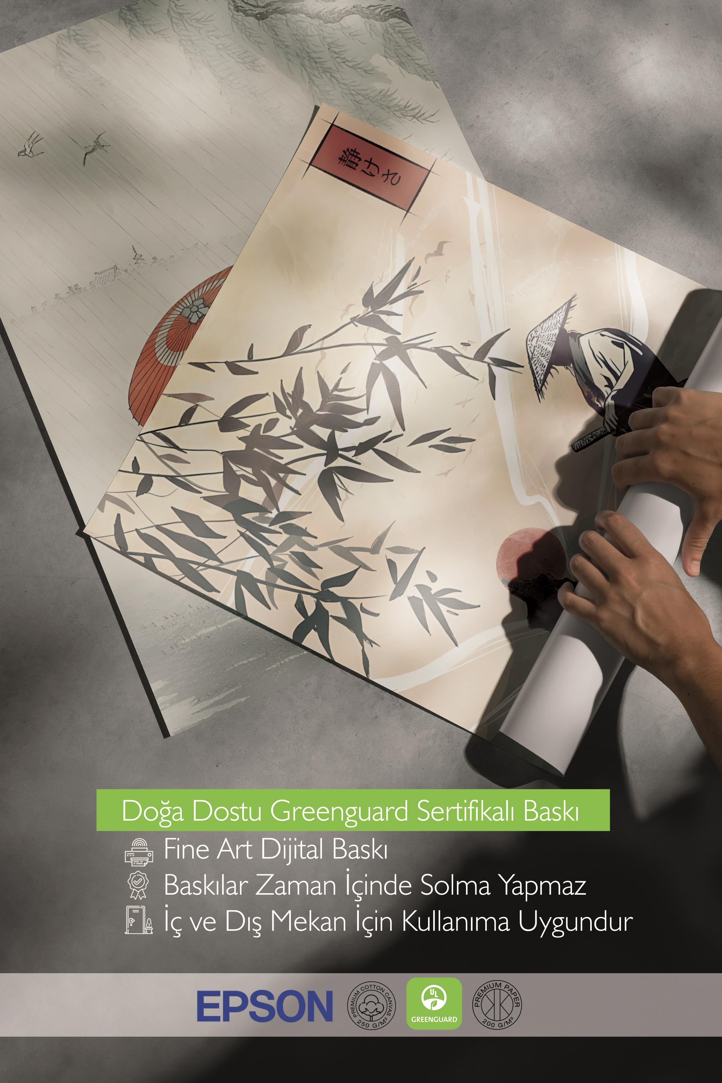Siyah Çerçeveli Tablo Seti, Hokusai Duvar Tablosu, 3 Adet Poster Seti, No:300742