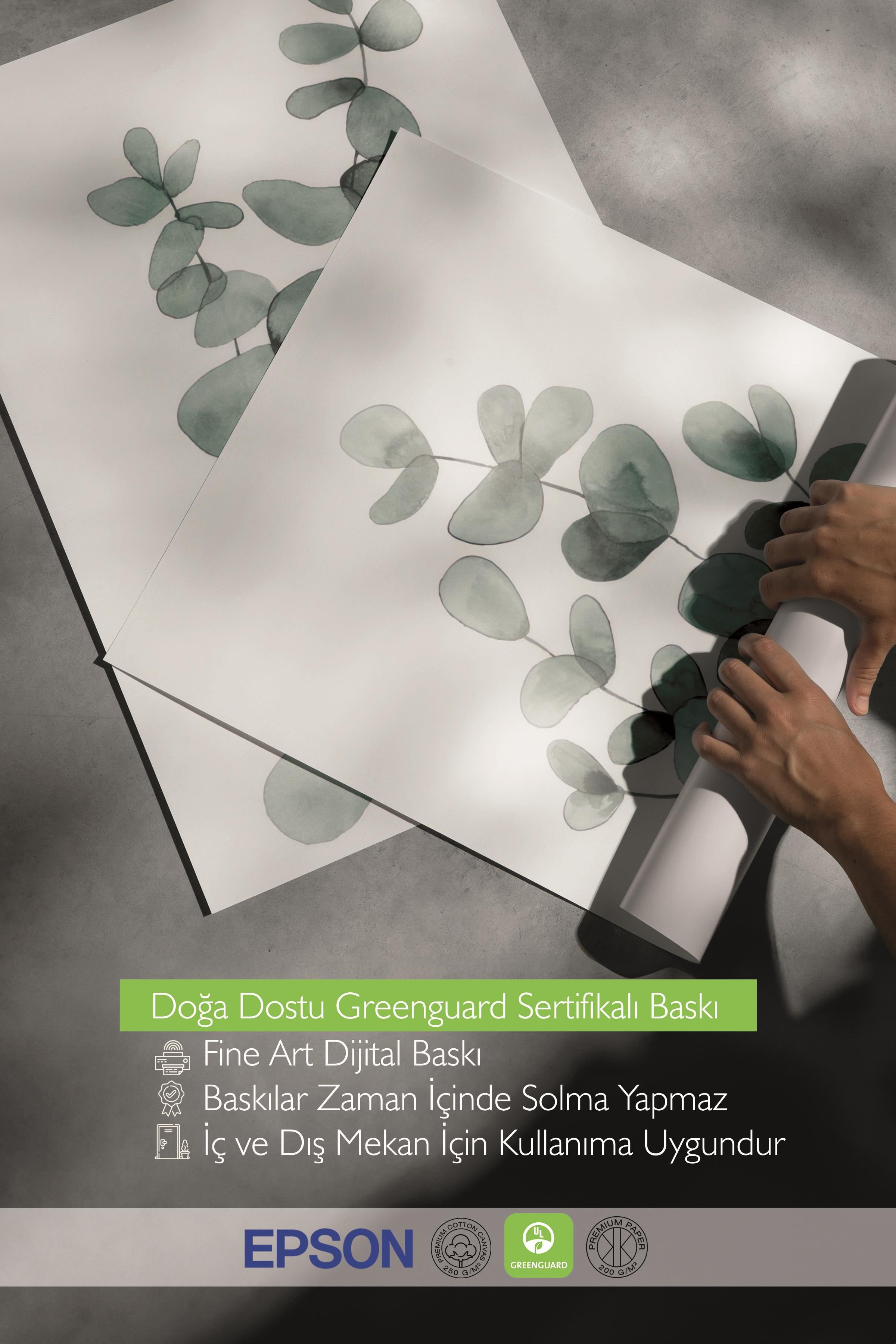 Siyah Çerçeveli Tablo Seti, Yeşil Çiçek ve Boho Duvar Tablosu, 3 Adet Poster Seti, No:300747