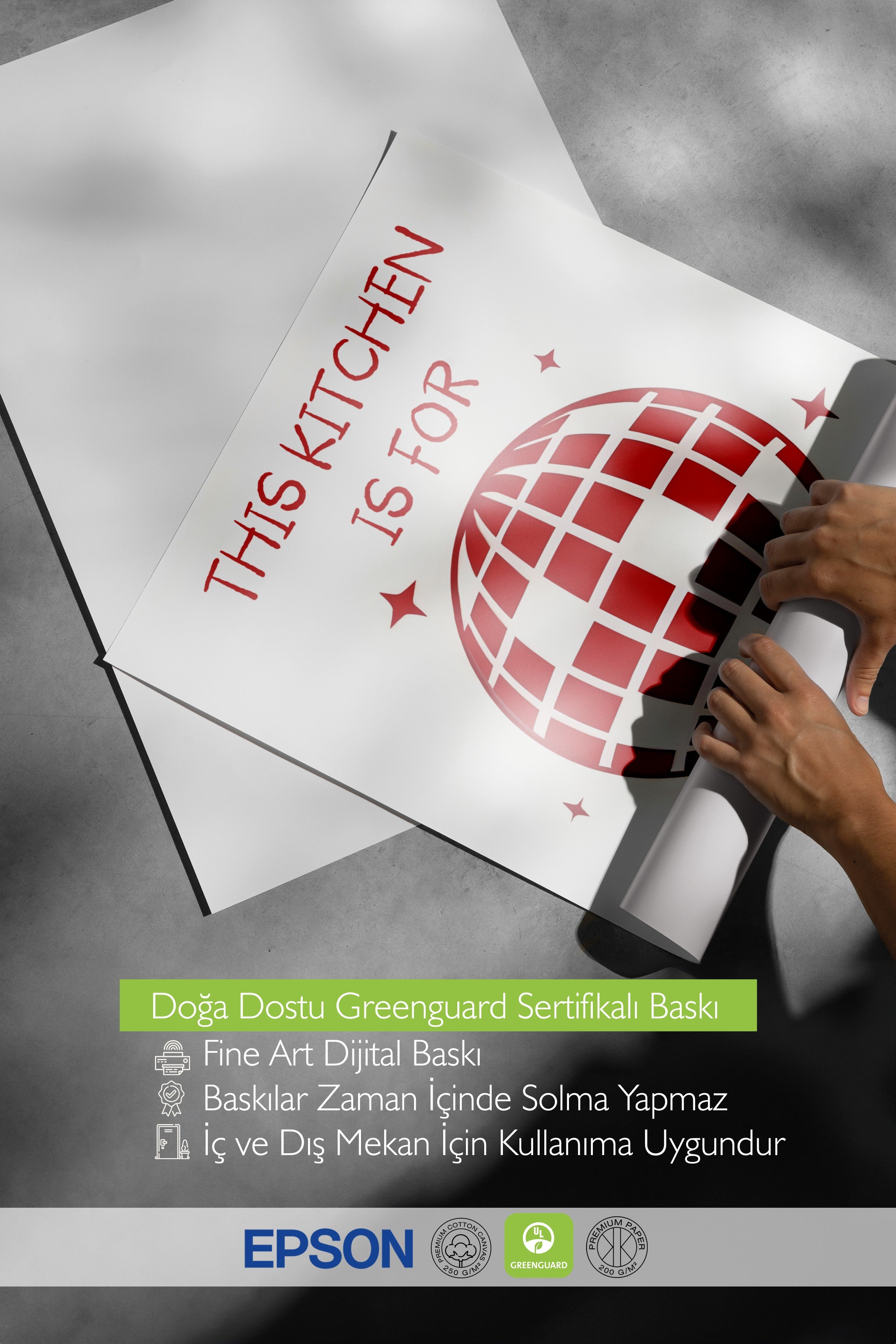 Siyah Çerçeveli Tablo, This Kitchen Is For Dancing, Comfort Serisi Mutfak Duvar Tablosu, NO:109052