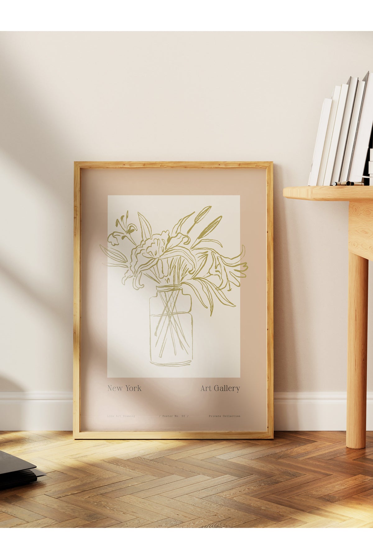 Soft Bohem Duvar Posteri, İskandinav Temalı Çerçevesiz Poster - Yatak Odası, Salon Duvar Dekoru