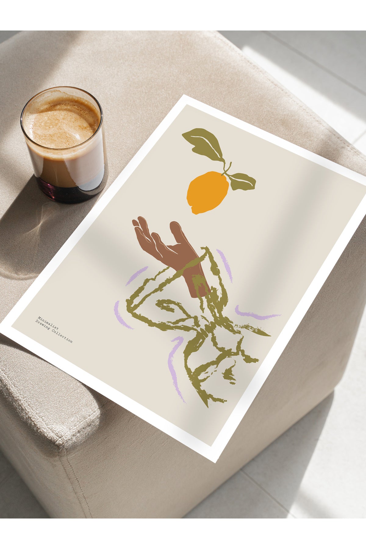 Soft Bohem Duvar Posteri, İskandinav Temalı Çerçevesiz Poster - Yatak Odası, Salon Duvar Dekoru