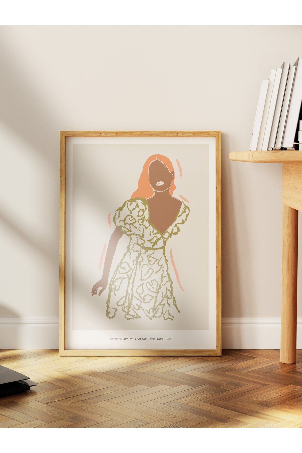 Soft Bohem Duvar Posteri, İskandinav Temalı Çerçevesiz Poster - Yatak Odası, Salon Duvar Dekoru