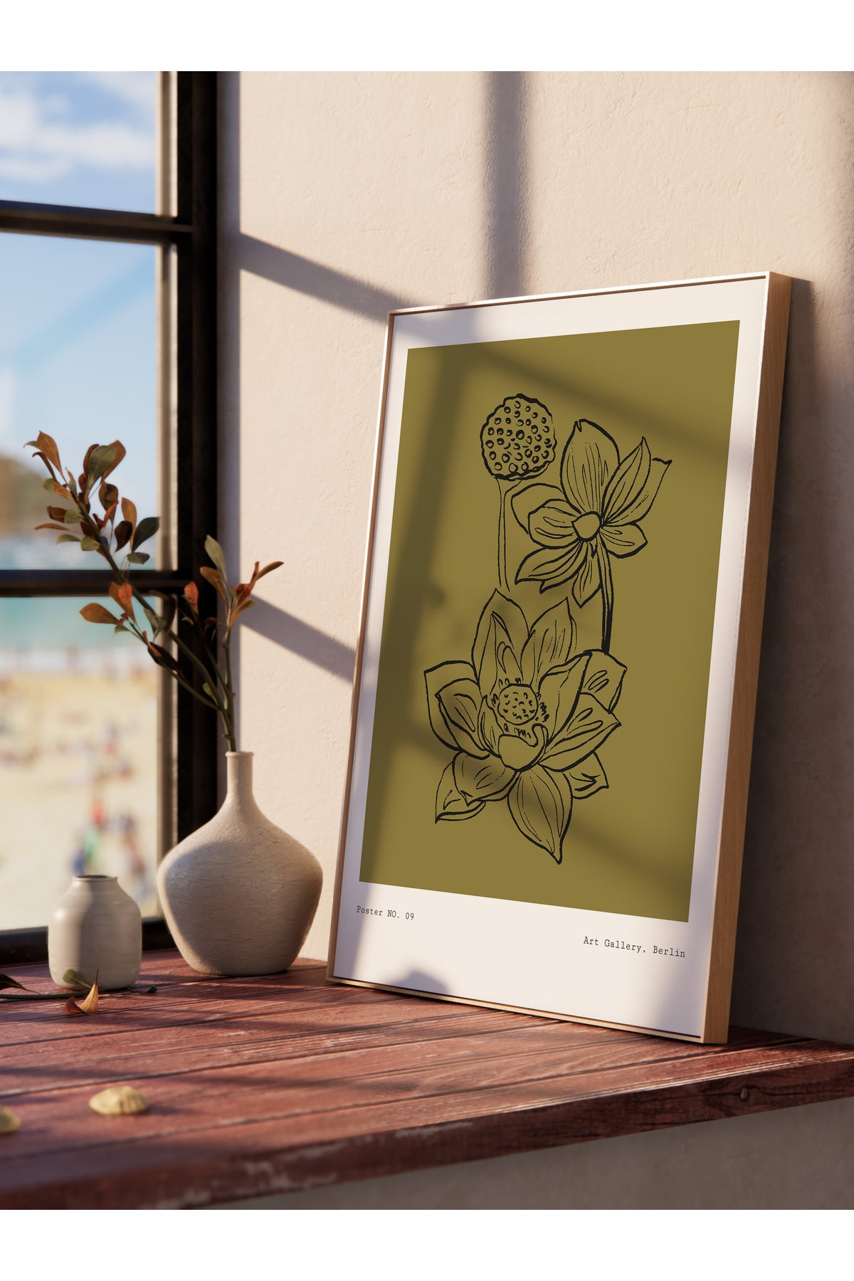 Soft Bohem Duvar Posteri, İskandinav Temalı Çerçevesiz Poster - Yatak Odası, Salon Duvar Dekoru