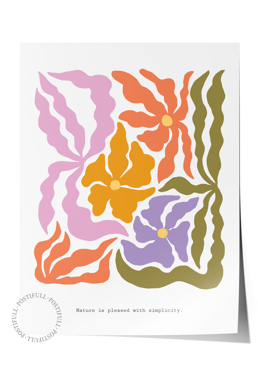 Nature is pleased with simplicity. Bohem & Boho Çerçevesiz Poster