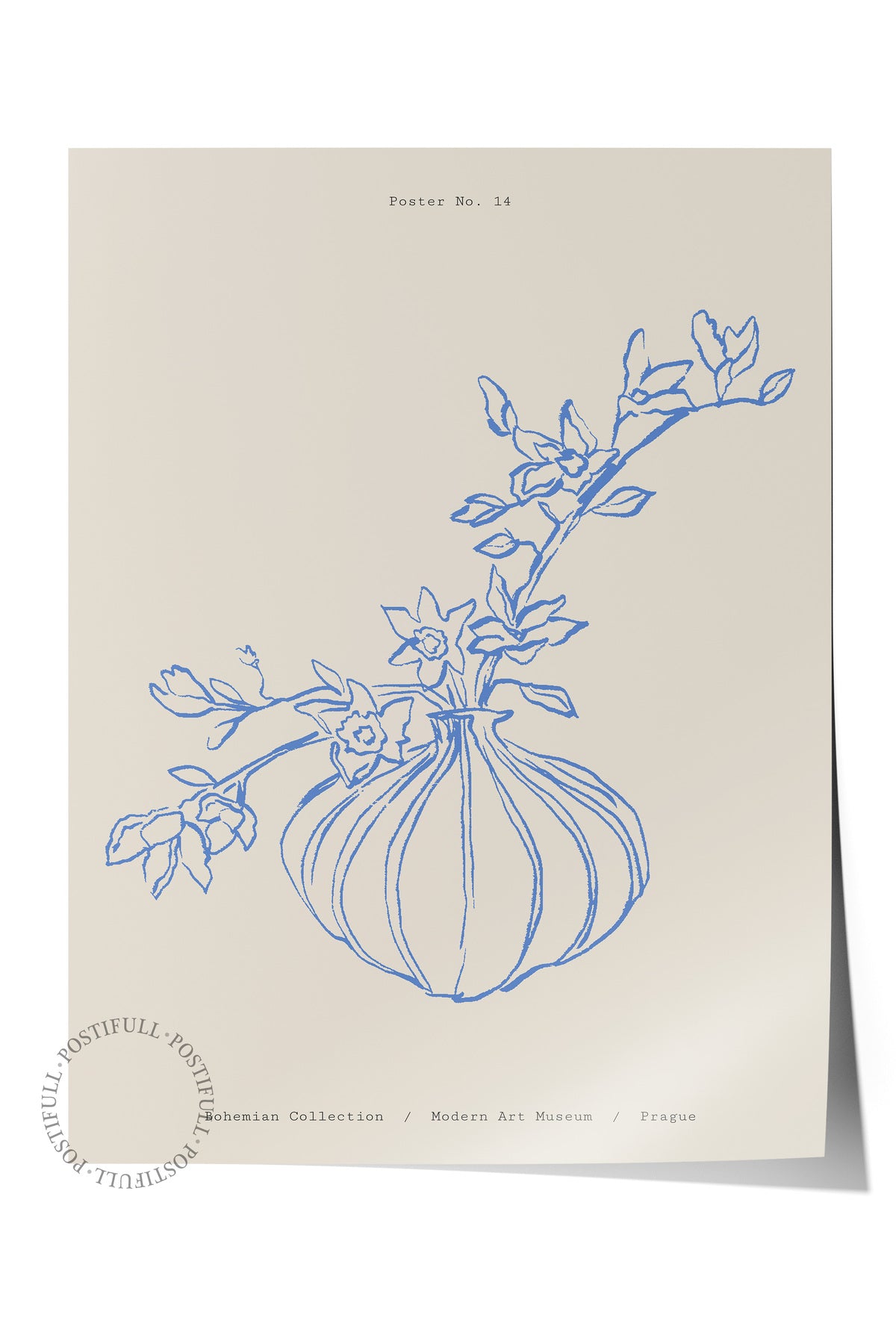 Soft Bohem Duvar Posteri, İskandinav Temalı Çerçevesiz Poster - Yatak Odası, Salon Duvar Dekoru