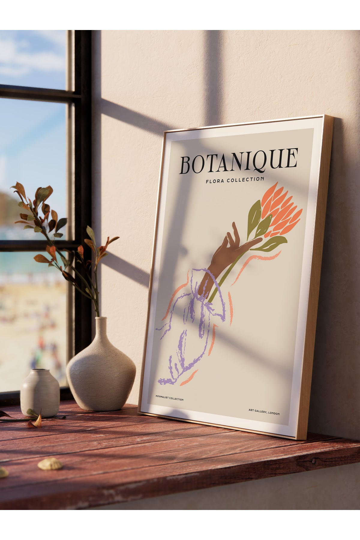 Soft Bohem Duvar Posteri, İskandinav Temalı Çerçevesiz Poster - Yatak Odası, Salon Duvar Dekoru
