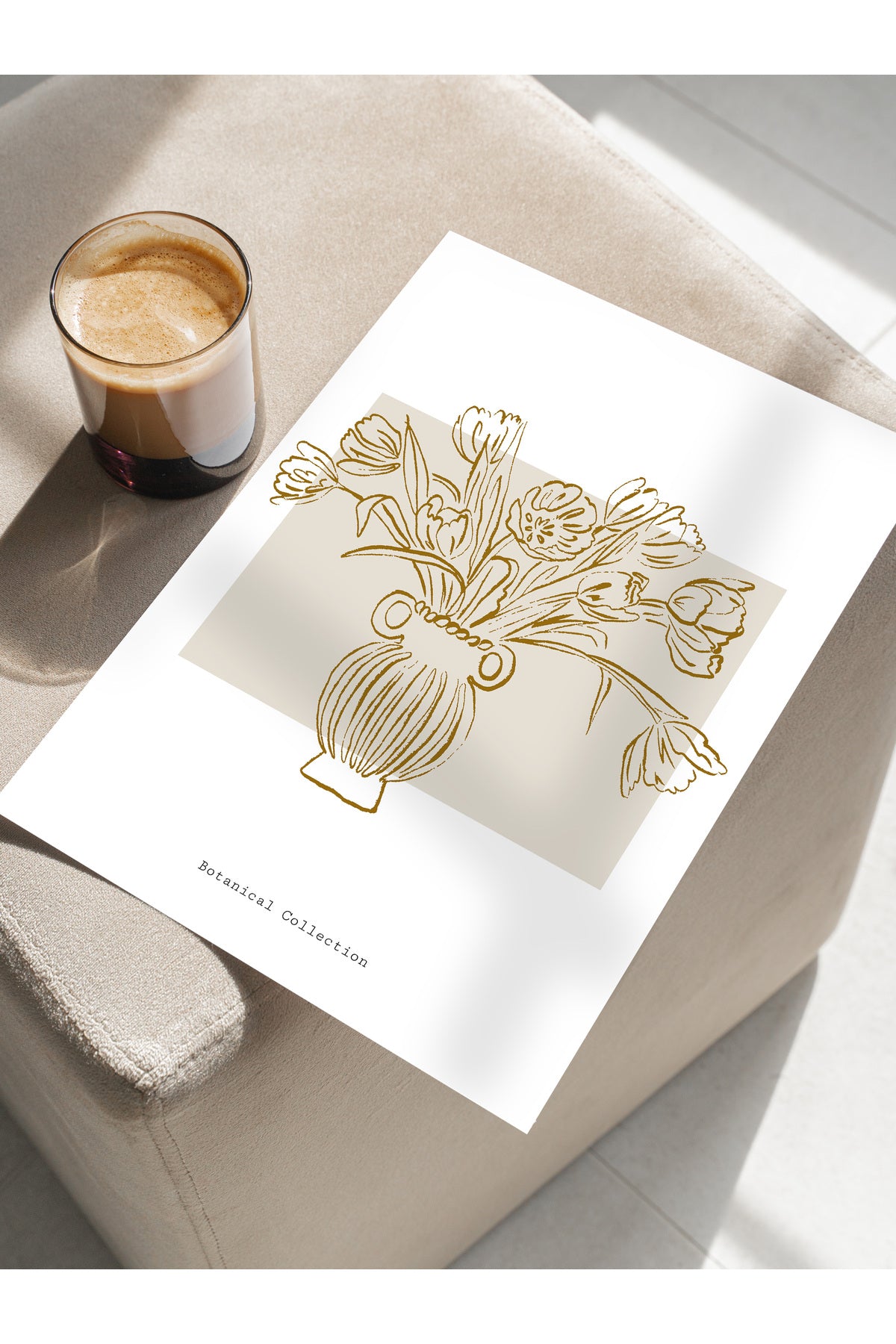 Soft Bohem Duvar Posteri, İskandinav Temalı Çerçevesiz Poster - Yatak Odası, Salon Duvar Dekoru