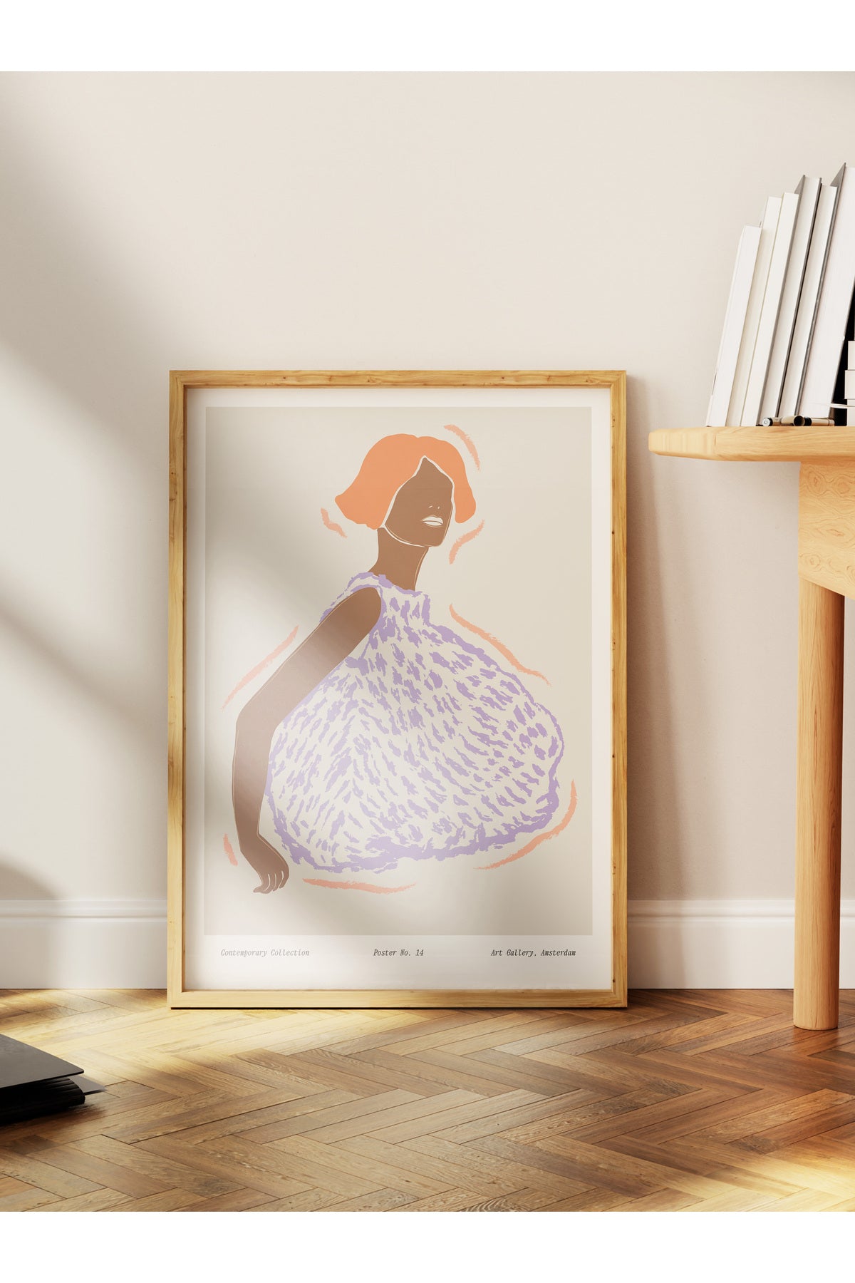 Soft Bohem Duvar Posteri, İskandinav Temalı Çerçevesiz Poster - Yatak Odası, Salon Duvar Dekoru