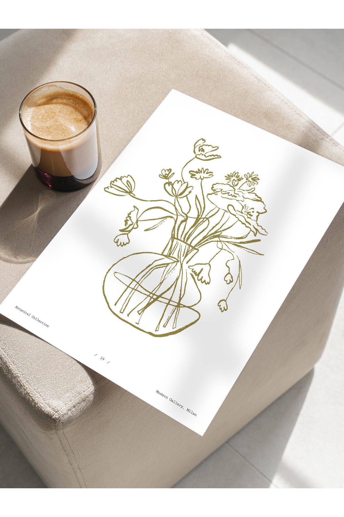 Soft Bohem Duvar Posteri, İskandinav Temalı Çerçevesiz Poster - Yatak Odası, Salon Duvar Dekoru