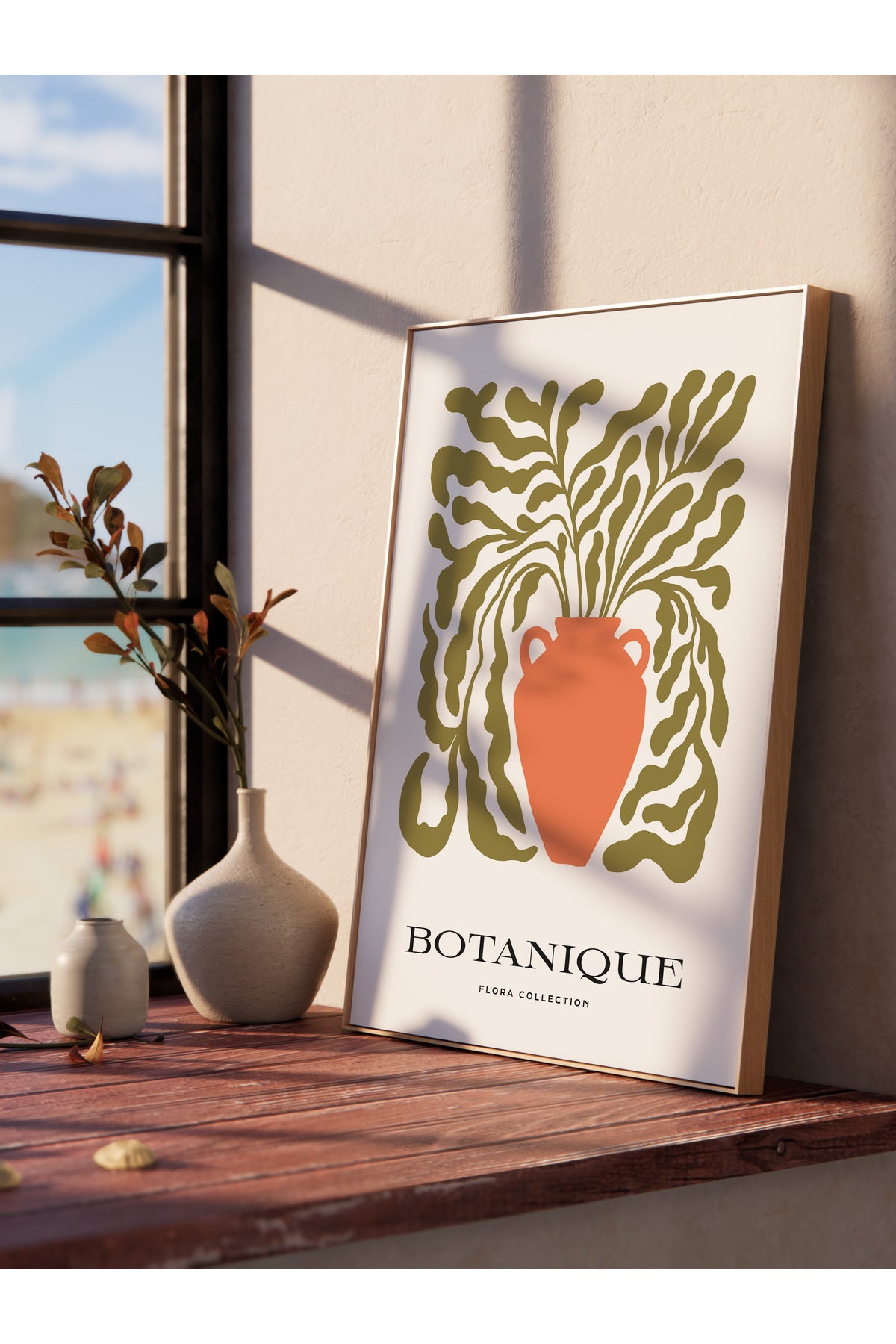 Soft Bohem Duvar Posteri, İskandinav Temalı Çerçevesiz Poster - Yatak Odası, Salon Duvar Dekoru