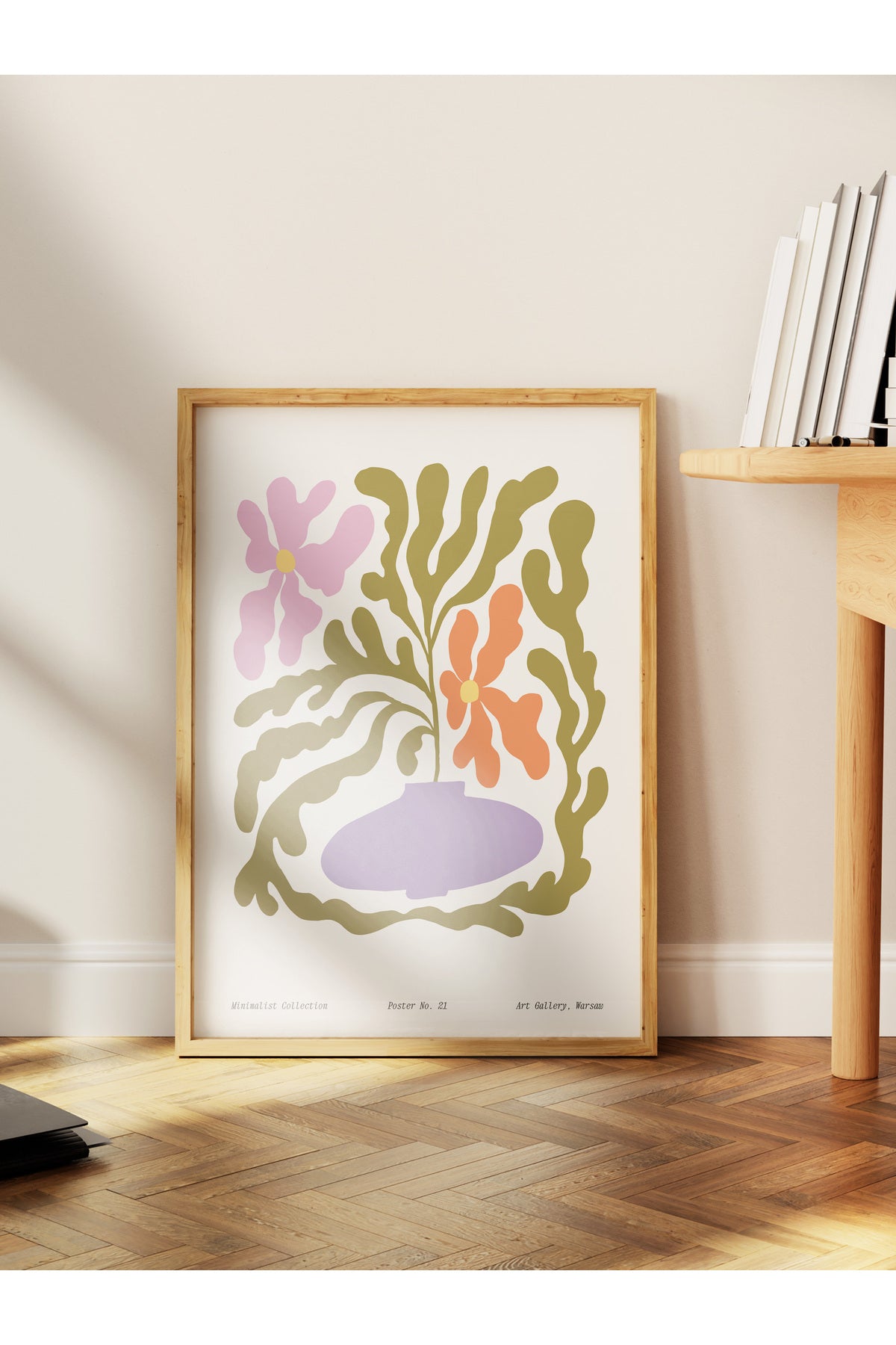 Soft Bohem Duvar Posteri, İskandinav Temalı Çerçevesiz Poster - Yatak Odası, Salon Duvar Dekoru