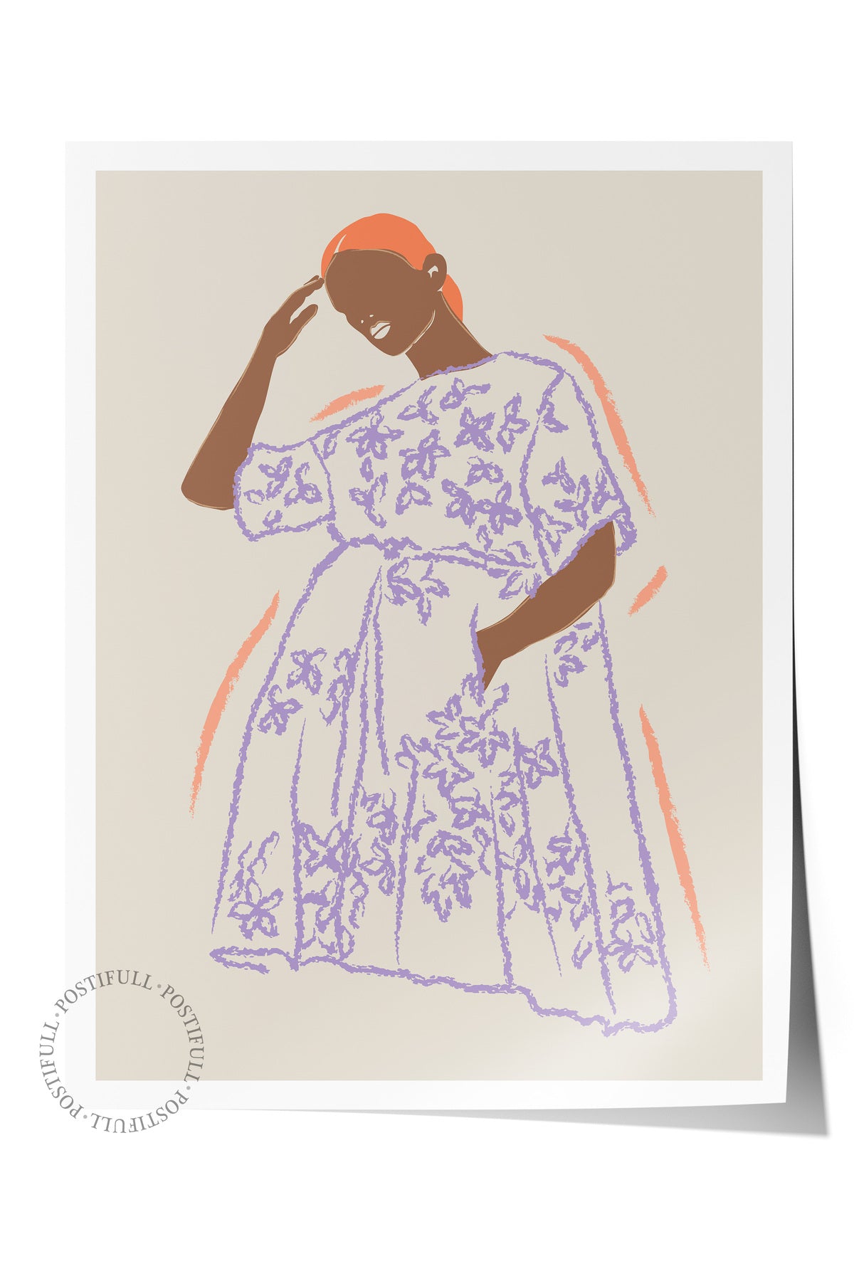 Soft Bohem Duvar Posteri, İskandinav Temalı Çerçevesiz Poster - Yatak Odası, Salon Duvar Dekoru