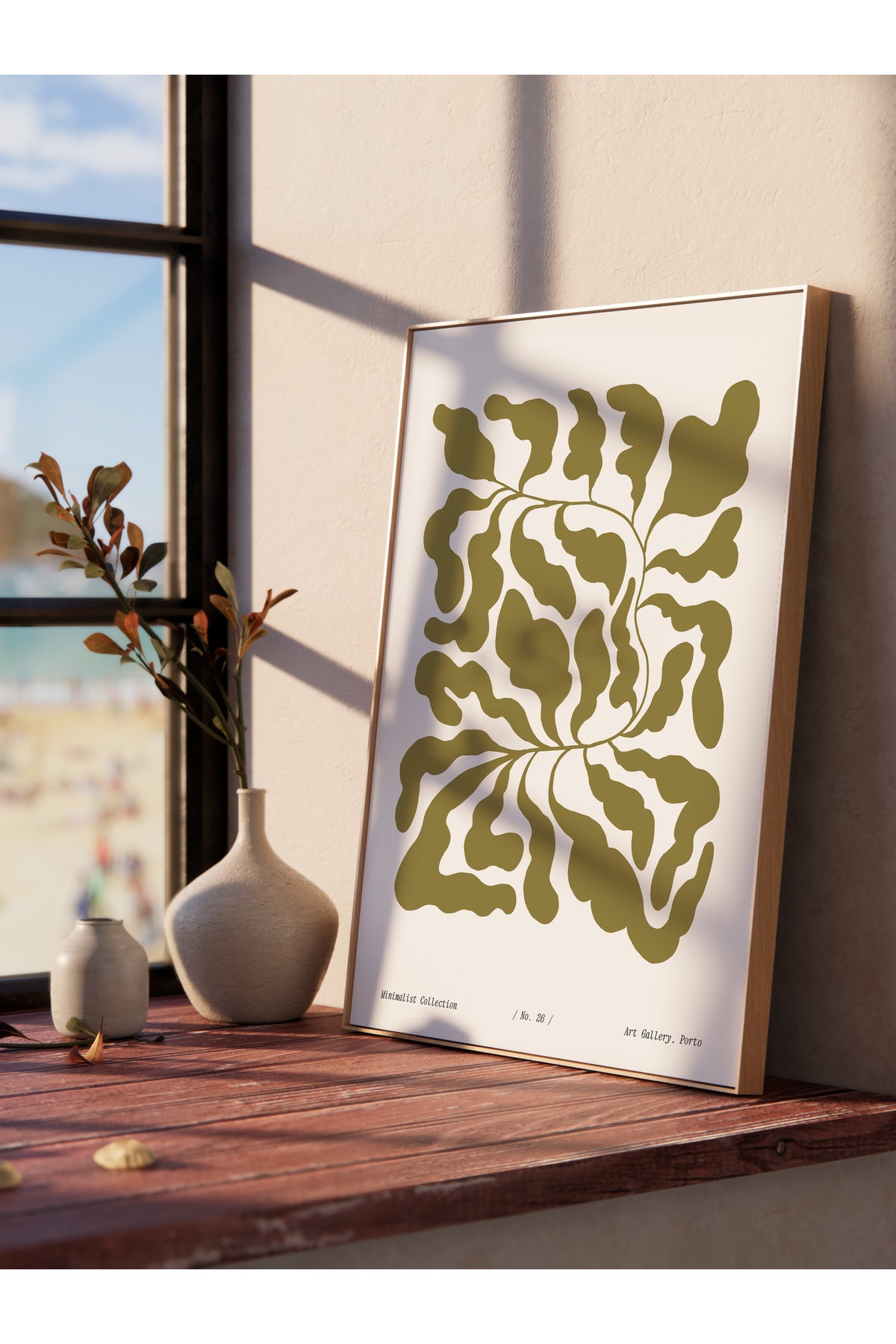 Soft Bohem Duvar Posteri, İskandinav Temalı Çerçevesiz Poster - Yatak Odası, Salon Duvar Dekoru