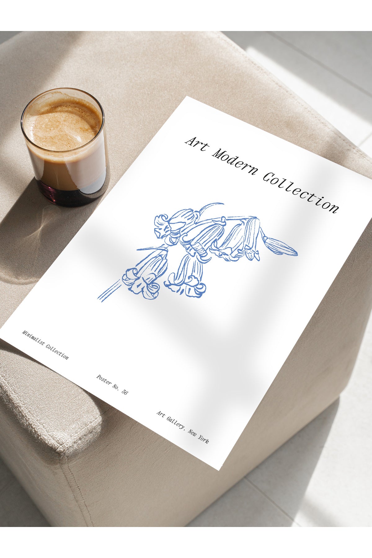 Soft Bohem Duvar Posteri, İskandinav Temalı Çerçevesiz Poster - Yatak Odası, Salon Duvar Dekoru