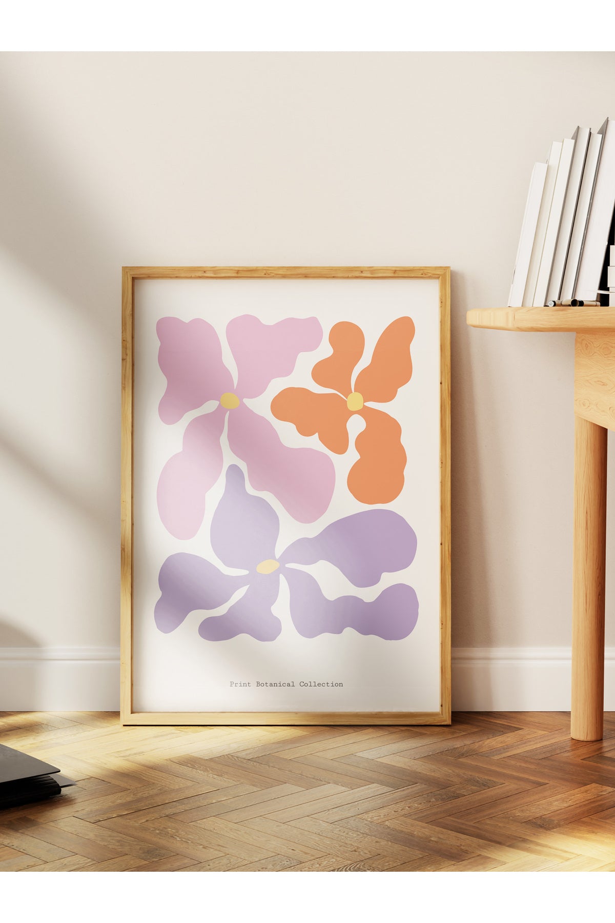 Soft Bohem Duvar Posteri, İskandinav Temalı Çerçevesiz Poster - Yatak Odası, Salon Duvar Dekoru