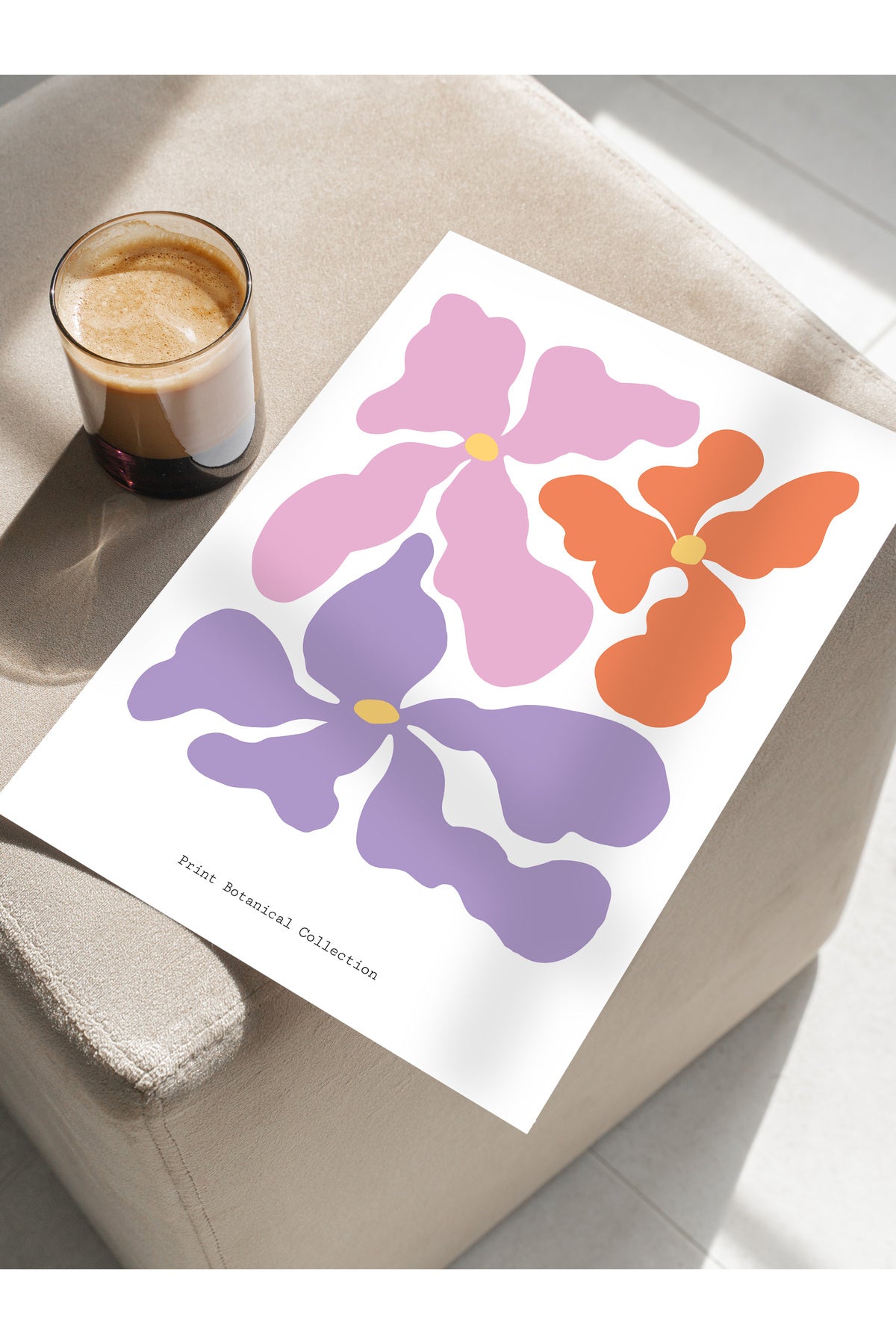 Soft Bohem Duvar Posteri, İskandinav Temalı Çerçevesiz Poster - Yatak Odası, Salon Duvar Dekoru