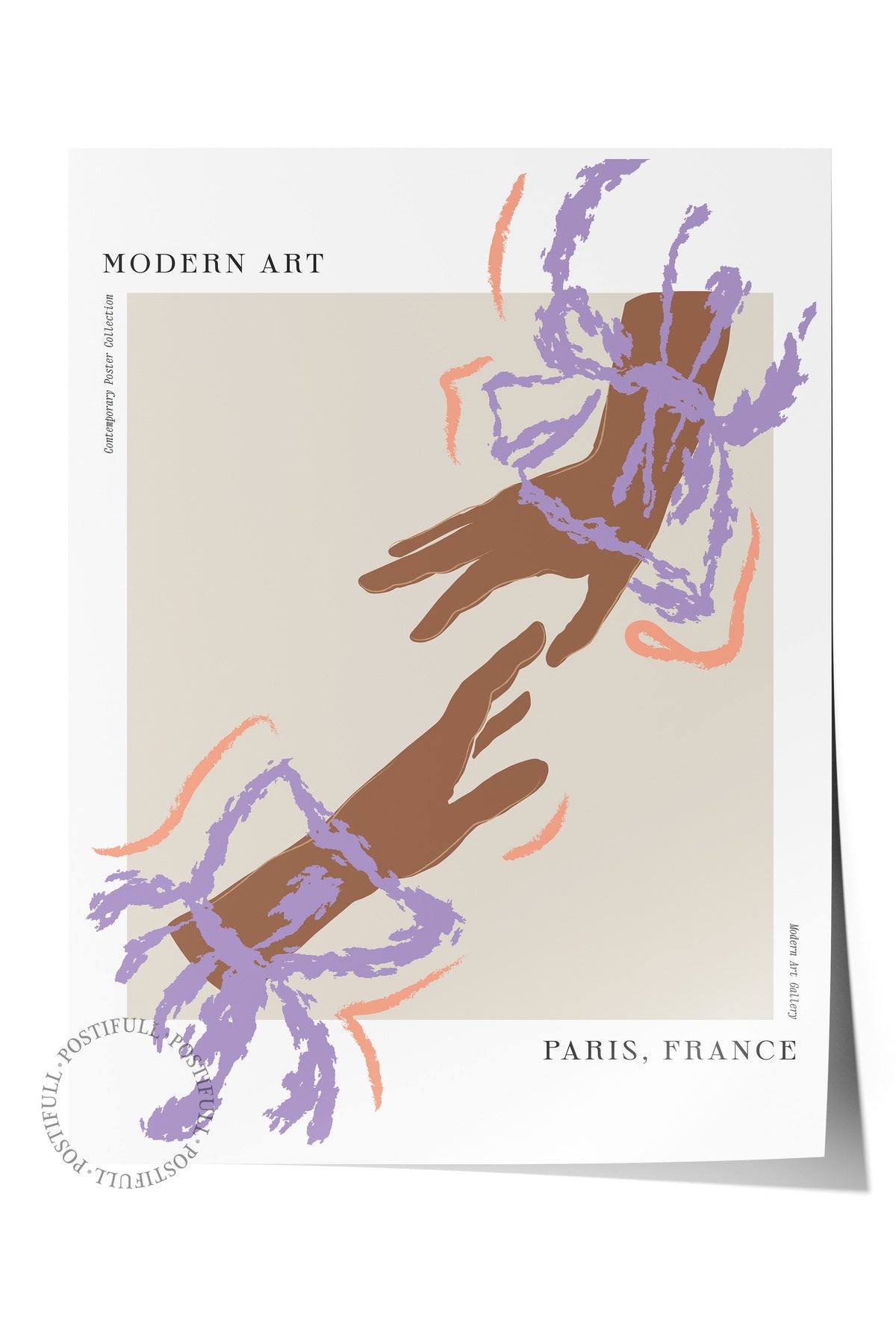 Soft Bohem Duvar Posteri, İskandinav Temalı Çerçevesiz Poster - Yatak Odası, Salon Duvar Dekoru