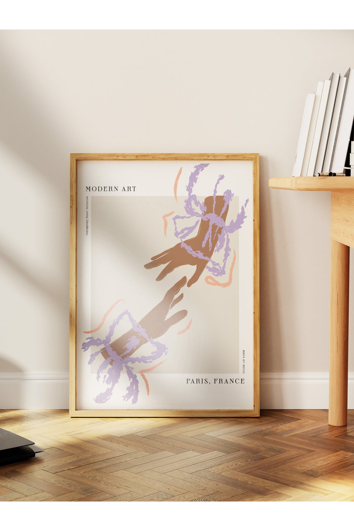 Soft Bohem Duvar Posteri, İskandinav Temalı Çerçevesiz Poster - Yatak Odası, Salon Duvar Dekoru