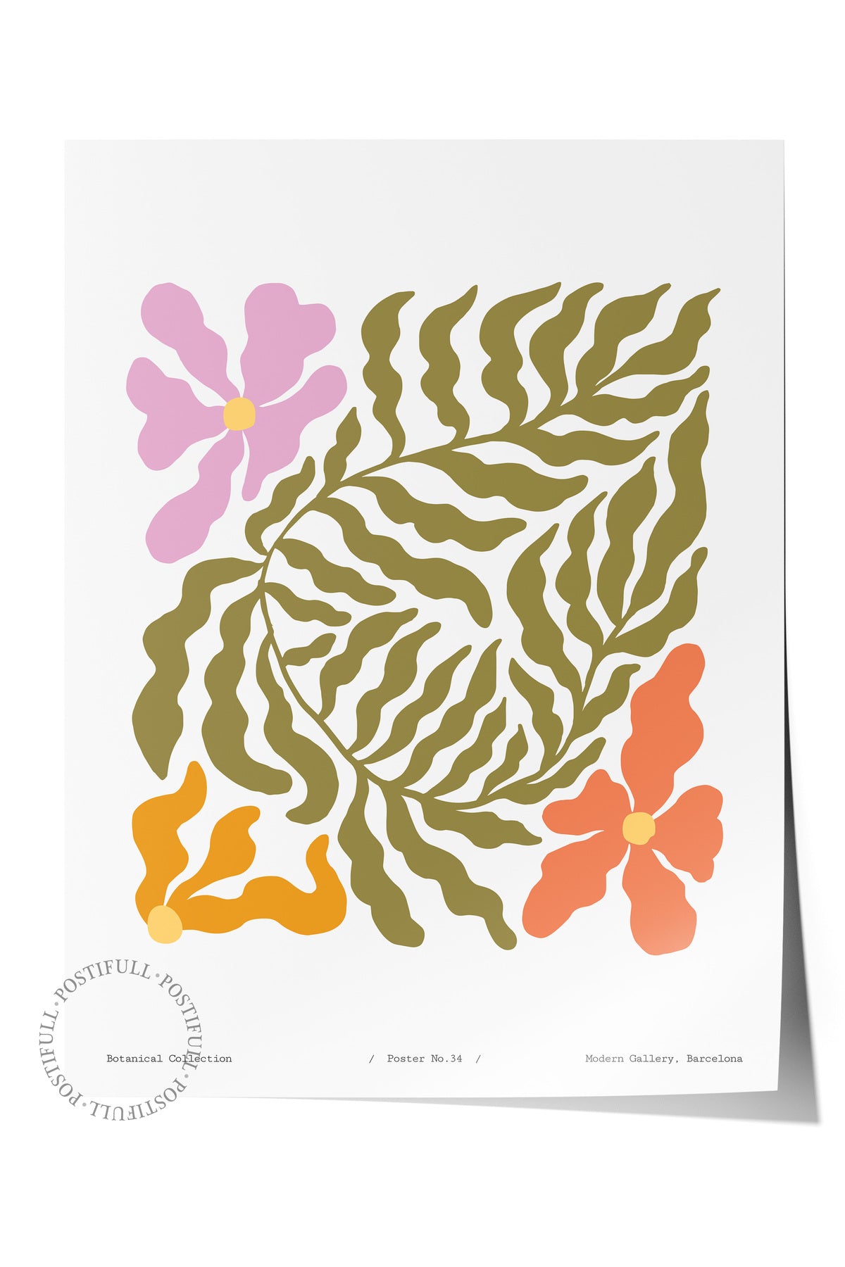 Soft Bohem Duvar Posteri, İskandinav Temalı Çerçevesiz Poster - Yatak Odası, Salon Duvar Dekoru