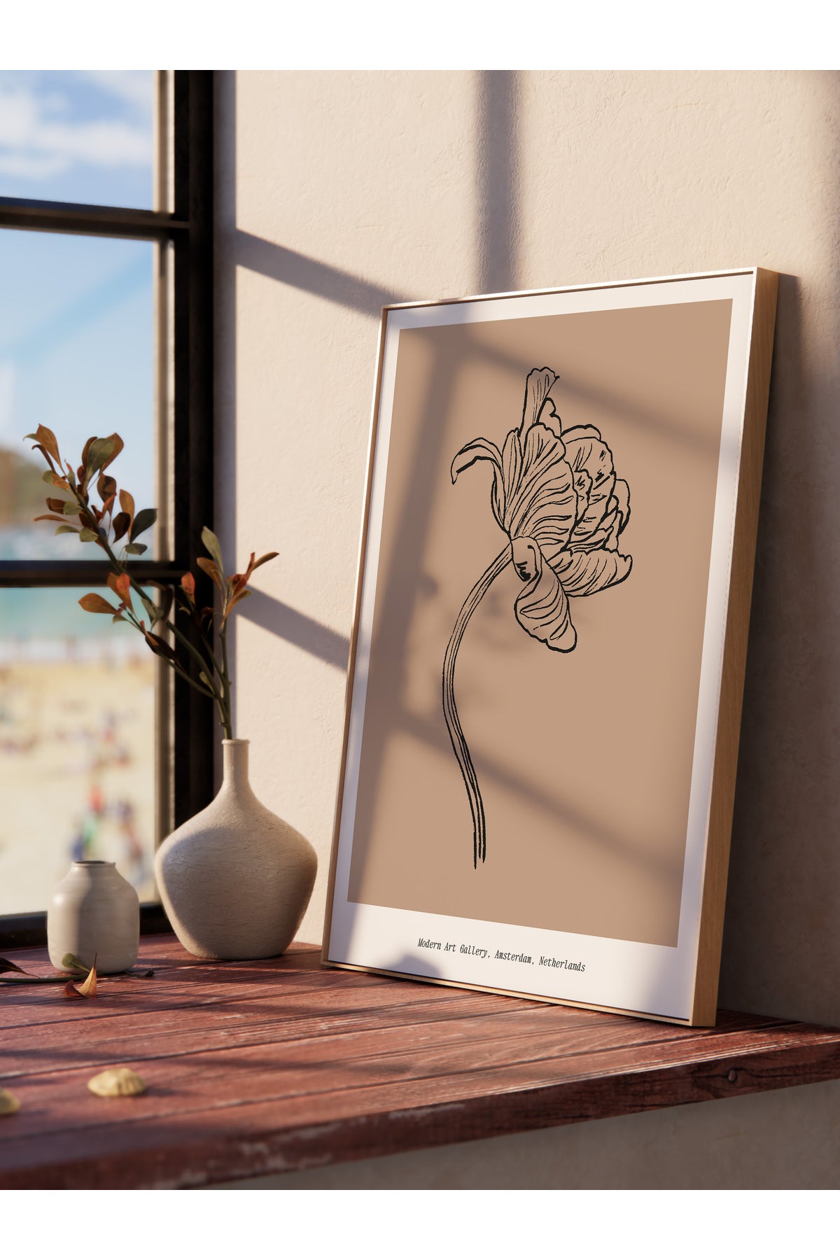 Soft Bohem Duvar Posteri, İskandinav Temalı Çerçevesiz Poster - Yatak Odası, Salon Duvar Dekoru