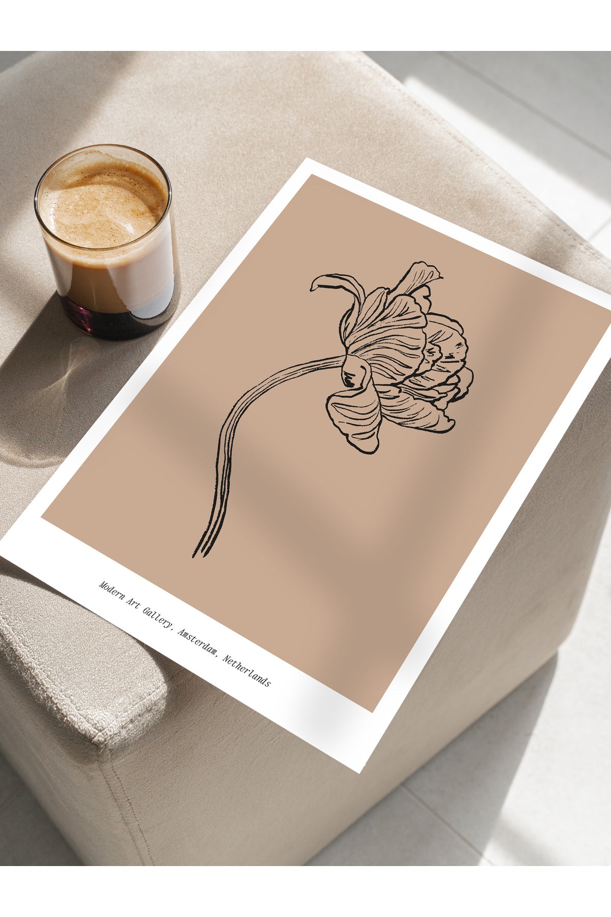 Soft Bohem Duvar Posteri, İskandinav Temalı Çerçevesiz Poster - Yatak Odası, Salon Duvar Dekoru