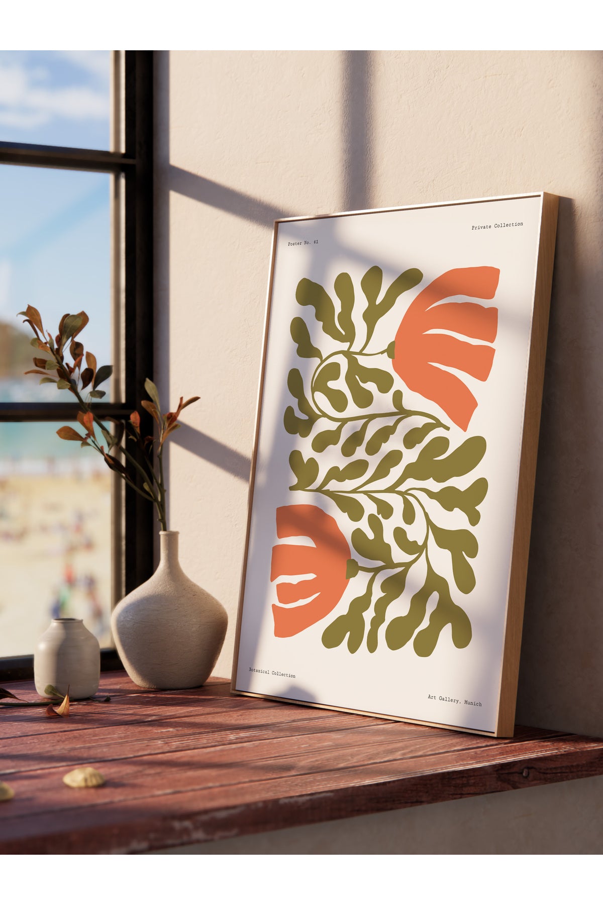 Soft Bohem Duvar Posteri, İskandinav Temalı Çerçevesiz Poster - Yatak Odası, Salon Duvar Dekoru