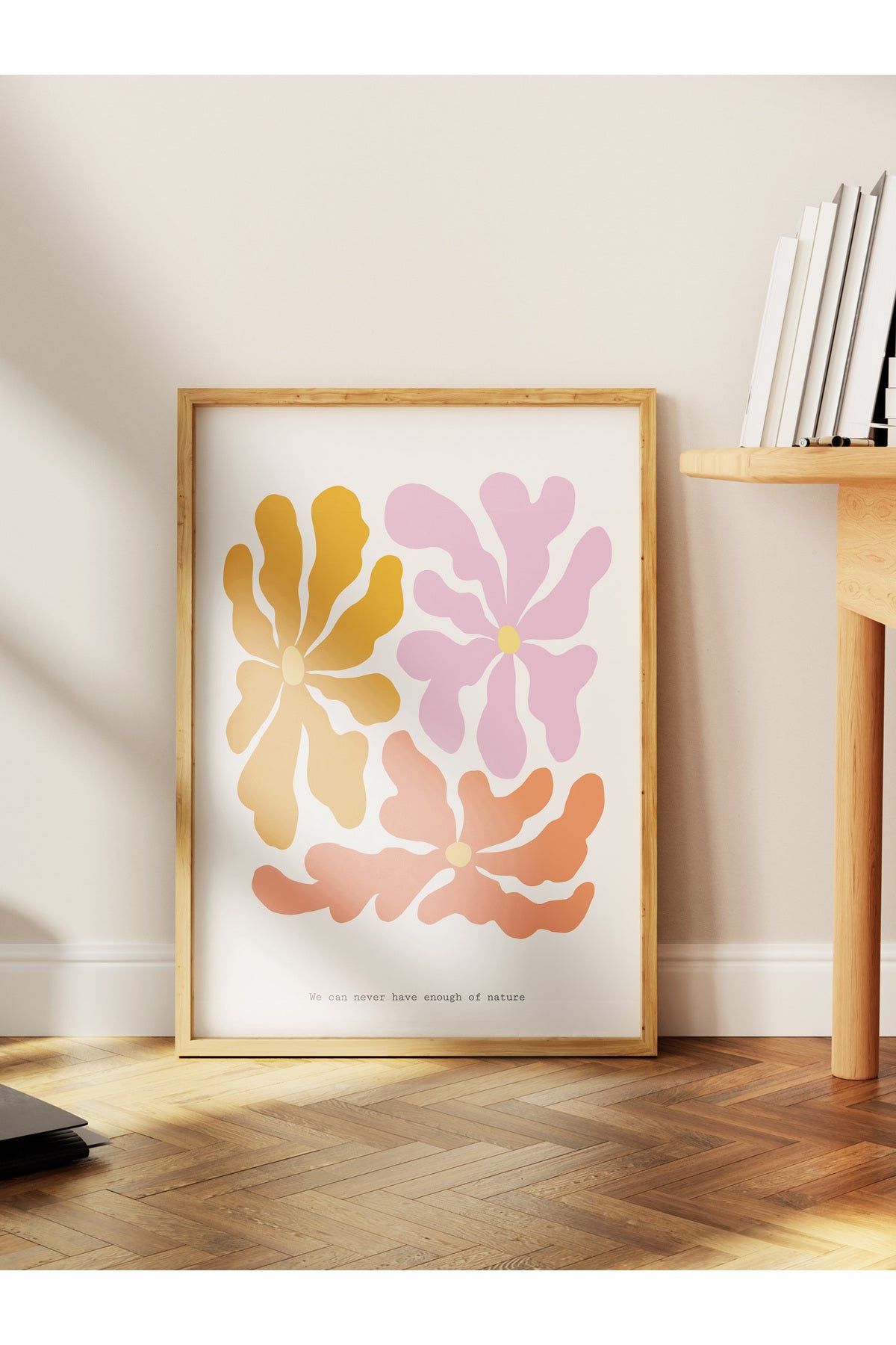 Soft Bohem Duvar Posteri, İskandinav Temalı Çerçevesiz Poster - Yatak Odası, Salon Duvar Dekoru