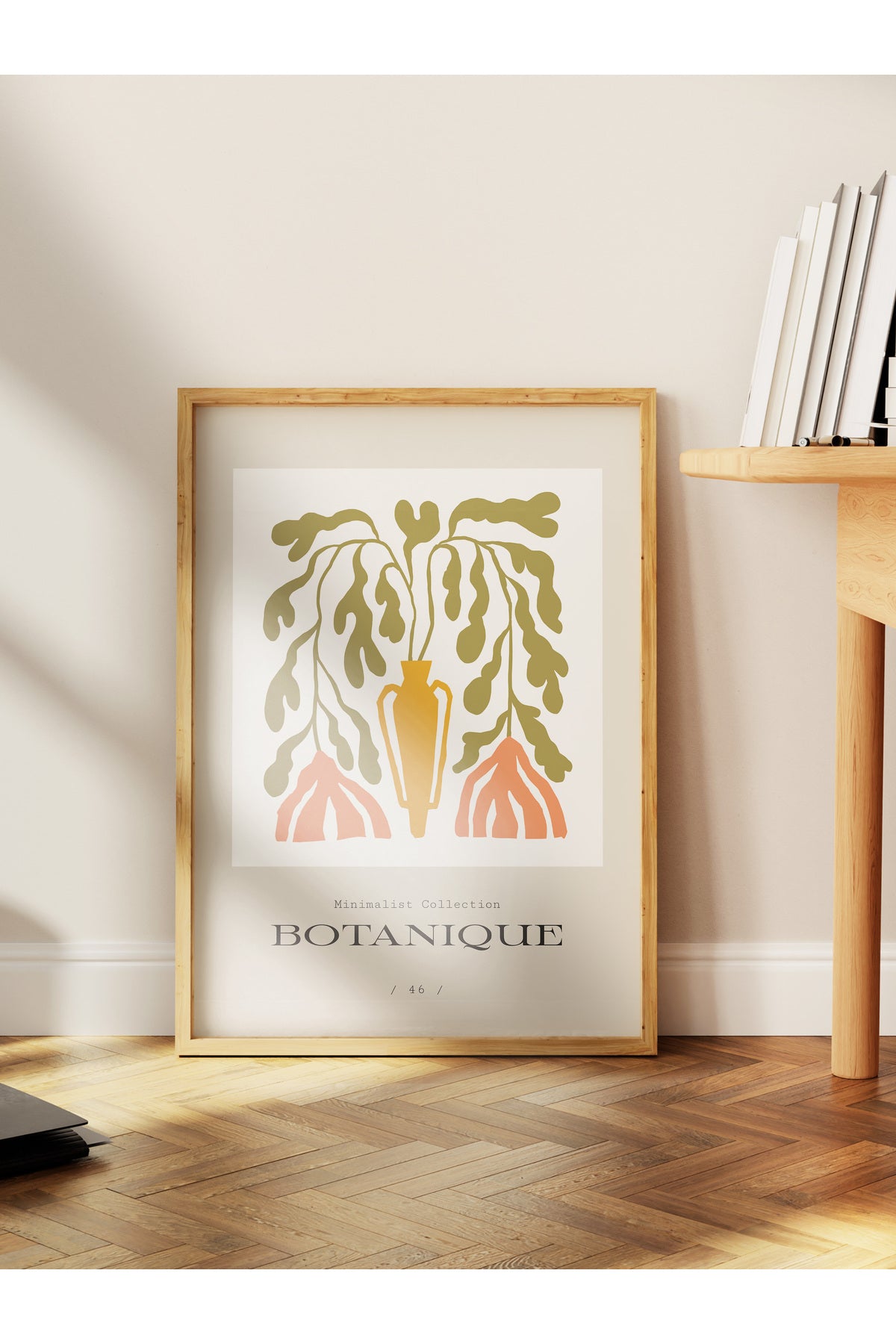 Soft Bohem Duvar Posteri, İskandinav Temalı Çerçevesiz Poster - Yatak Odası, Salon Duvar Dekoru