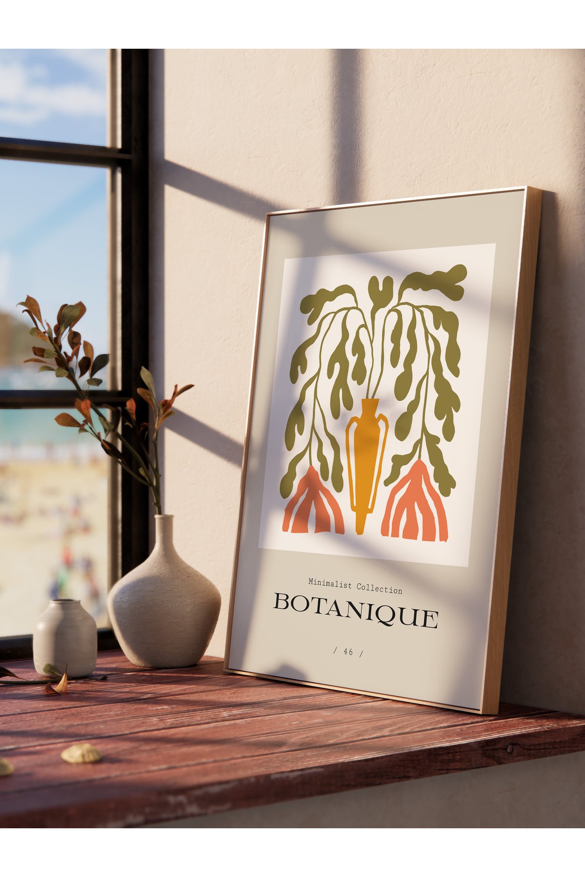 Soft Bohem Duvar Posteri, İskandinav Temalı Çerçevesiz Poster - Yatak Odası, Salon Duvar Dekoru